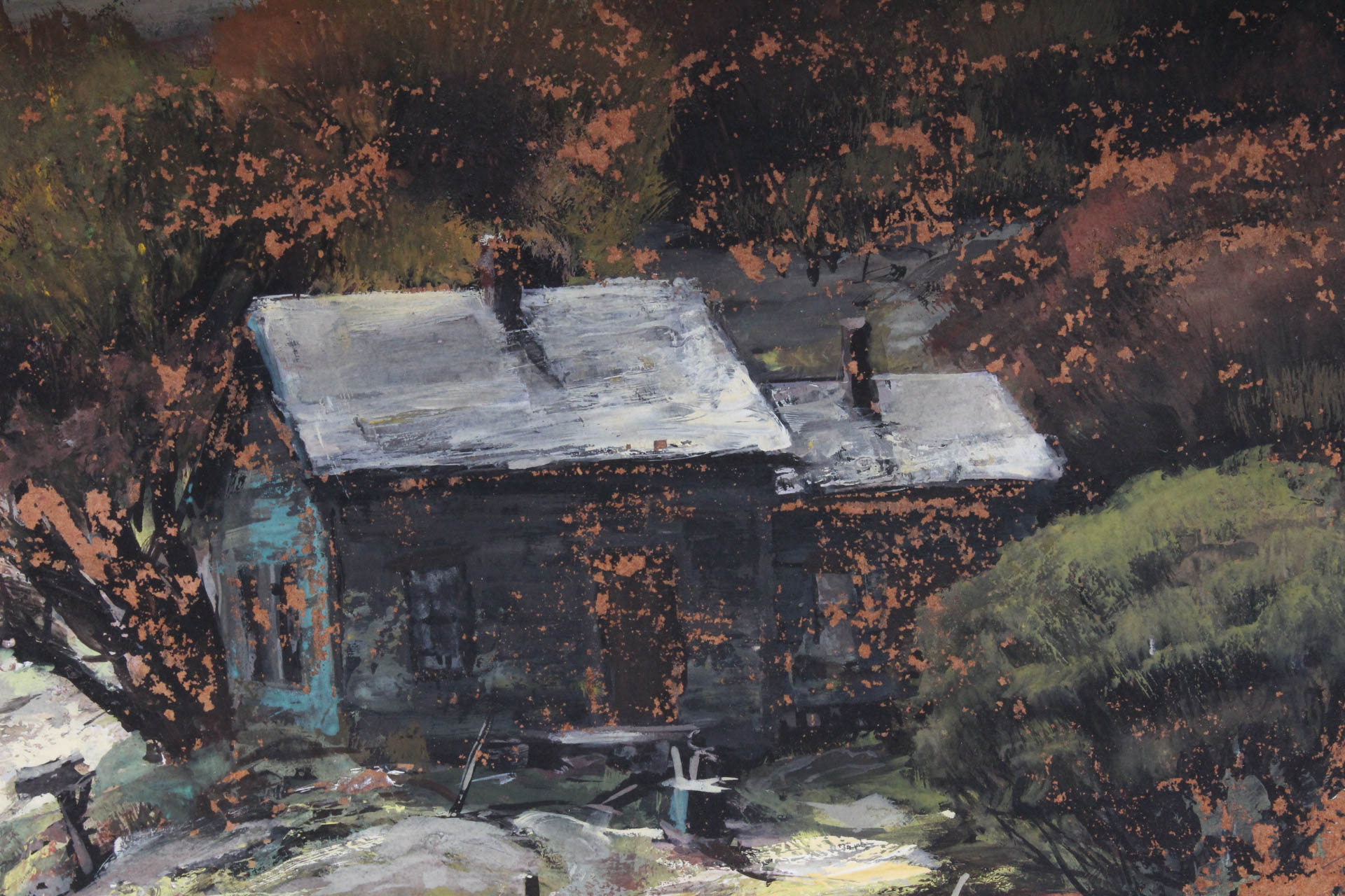 Carl Gaertner "West Virginia Hills" Oil Painting on Board