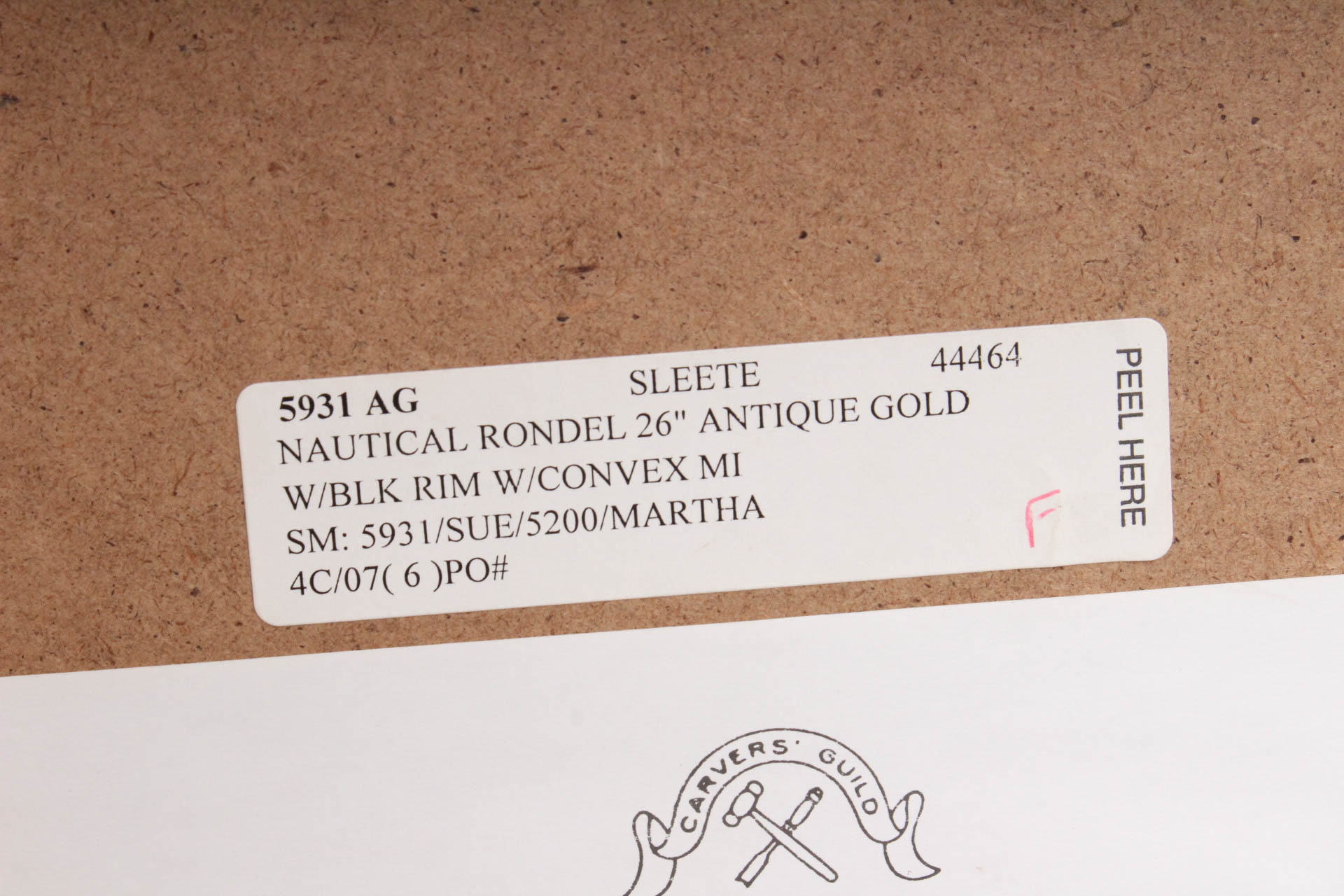 Nautical Convex Wall Mirror by Carvers' Guild