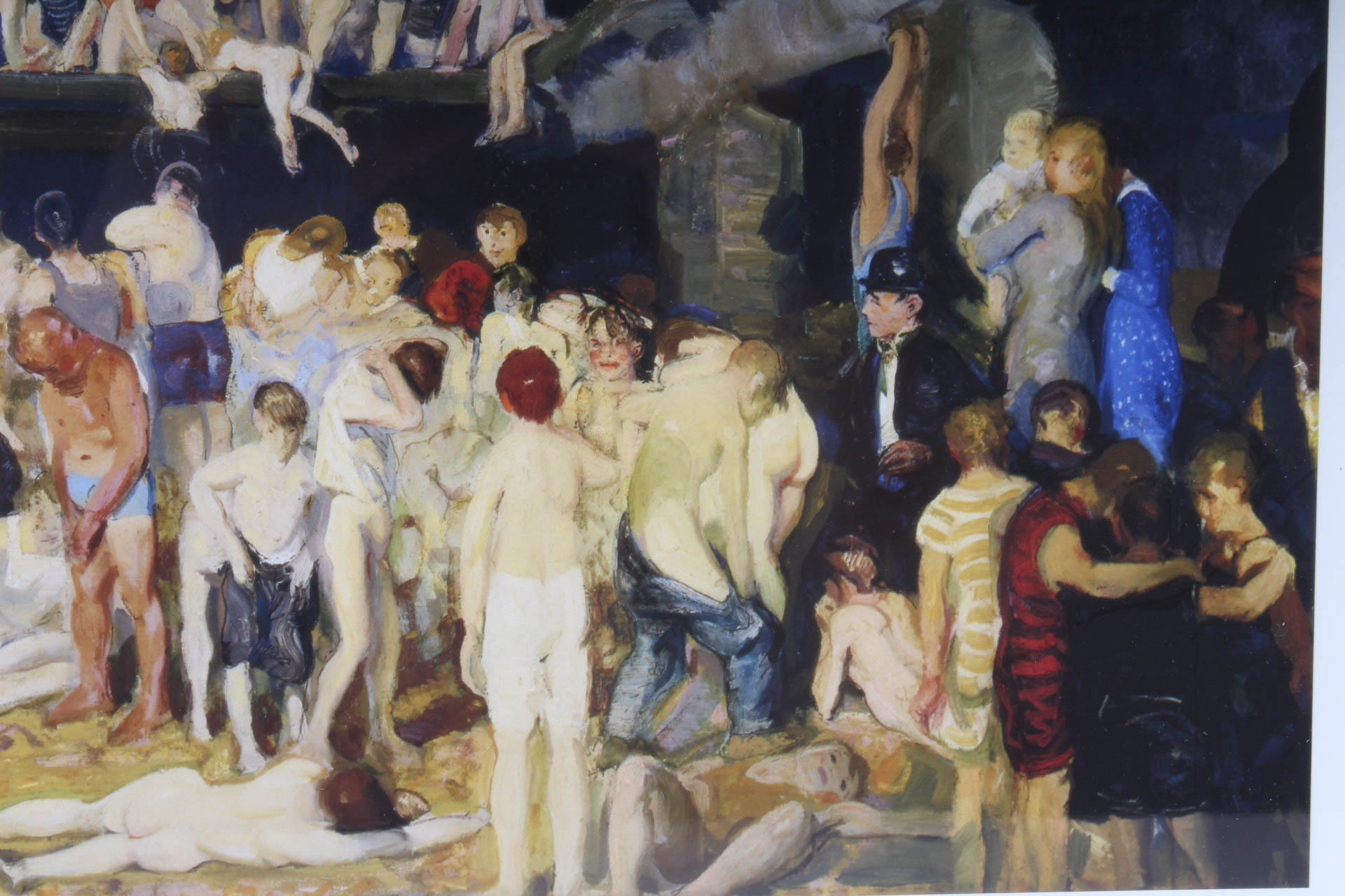 After George Bellows "Riverfront No. 1" Lithograph Print