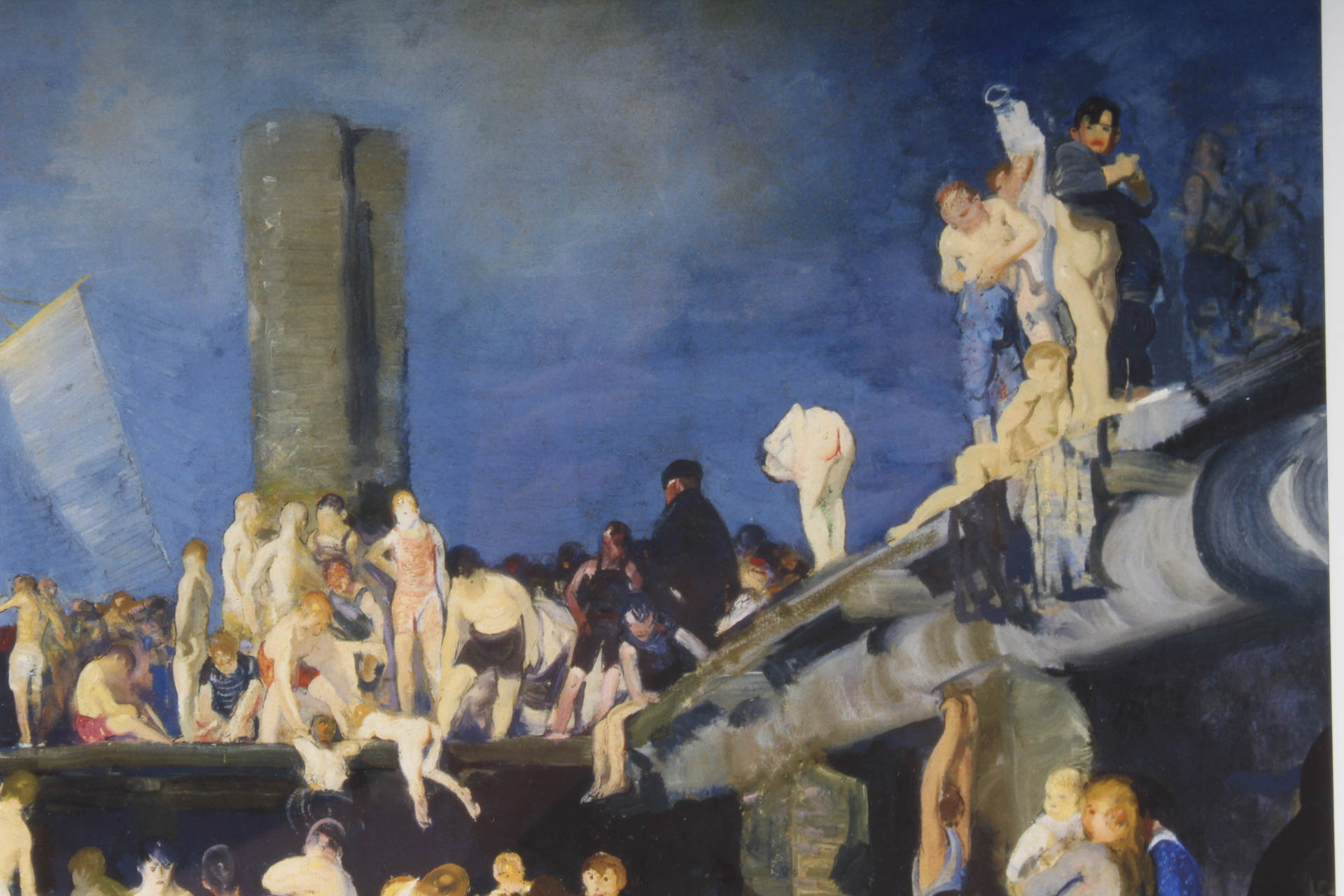 After George Bellows "Riverfront No. 1" Lithograph Print