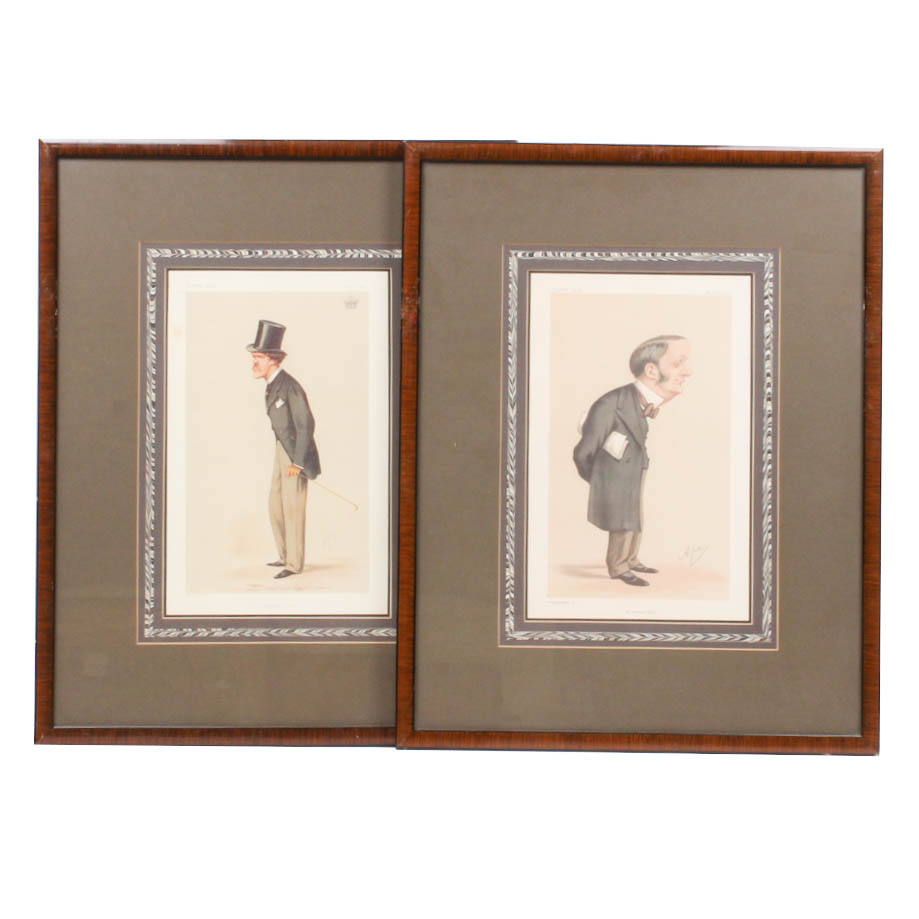 Pair of Vanity Fair Offset Lithograph Prints