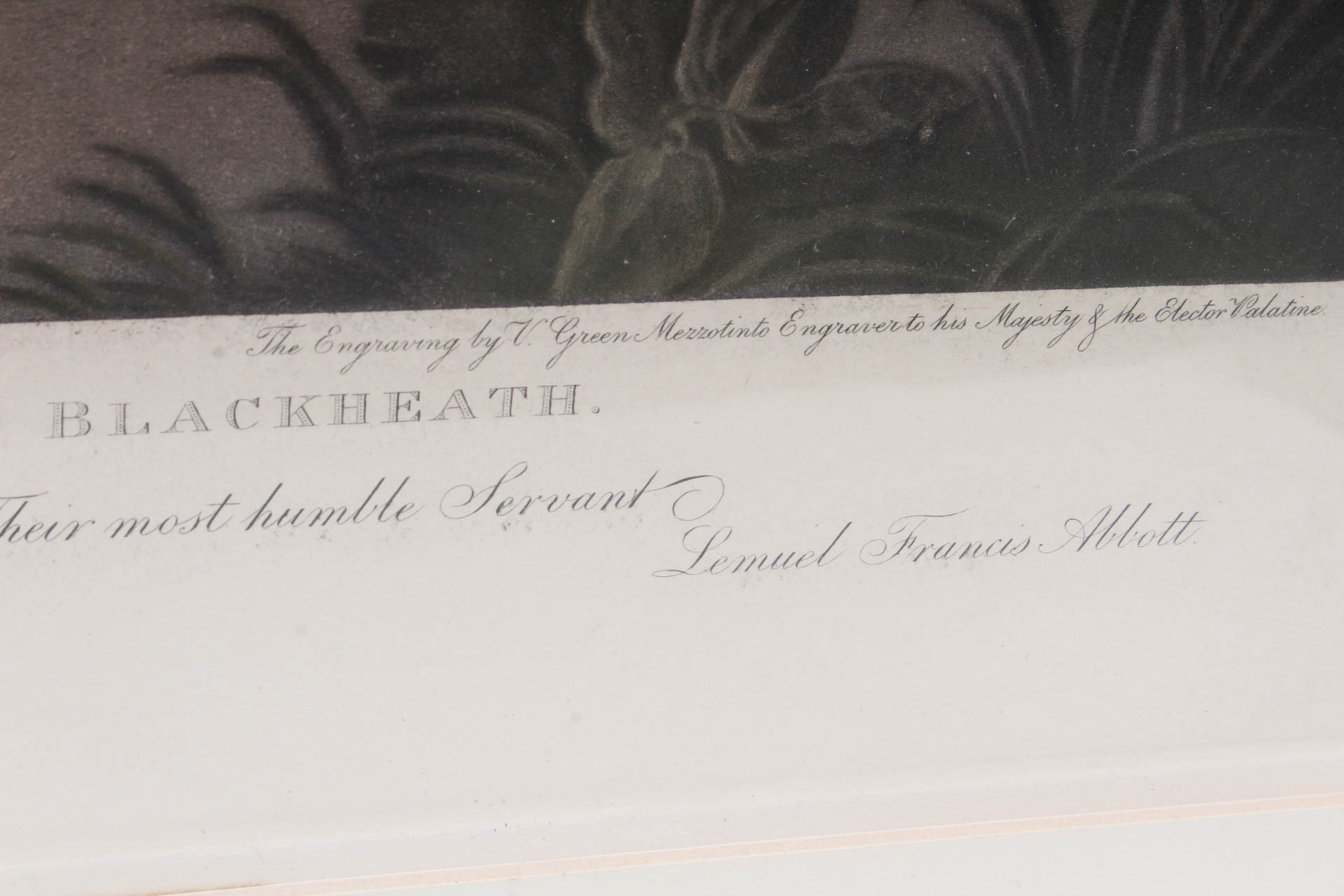 Valentine Green Mezzotint After Lemuel Abbott