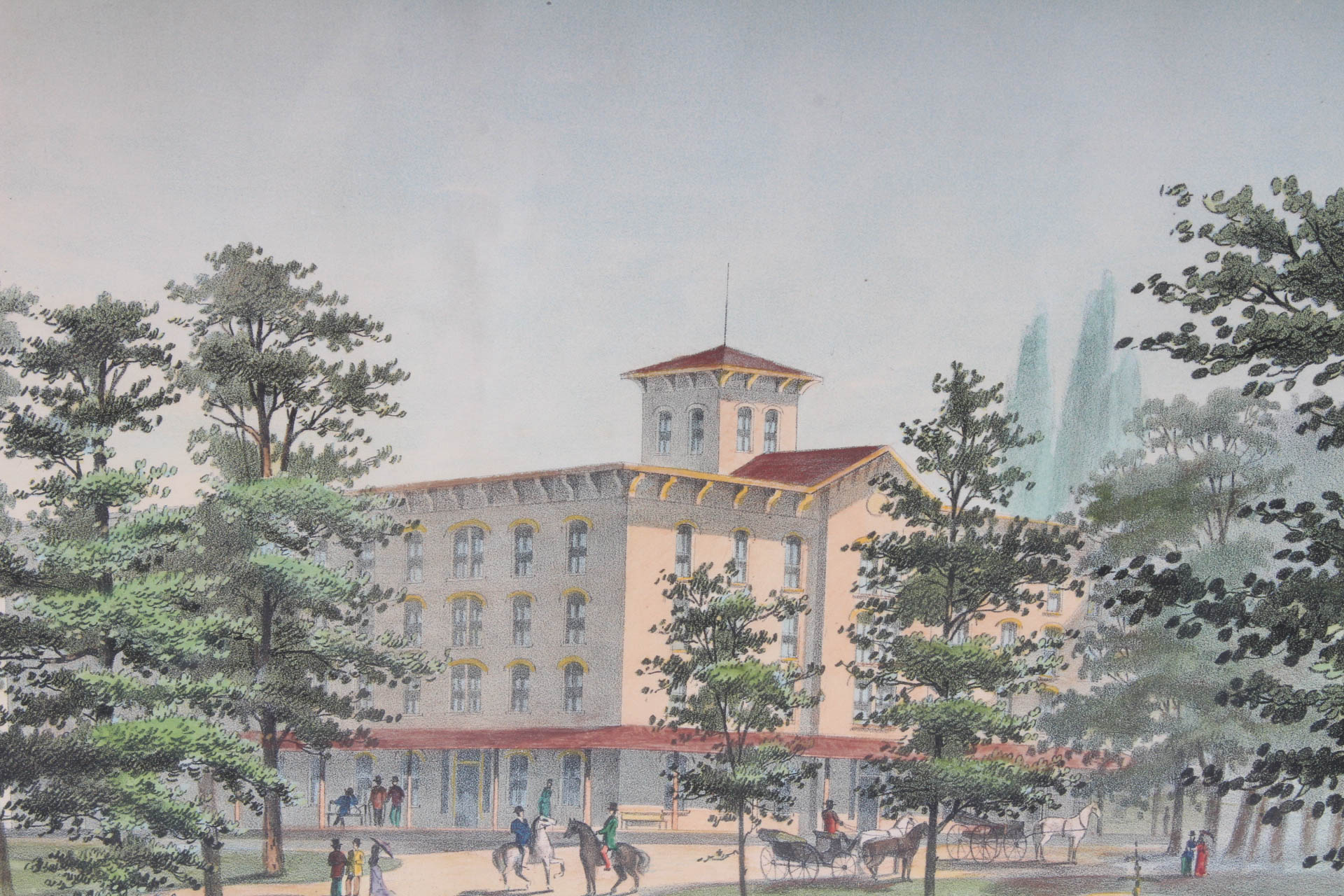 W.J. Morgan & Co. "Green Sulphur Spring Water Cure" Chromolithograph