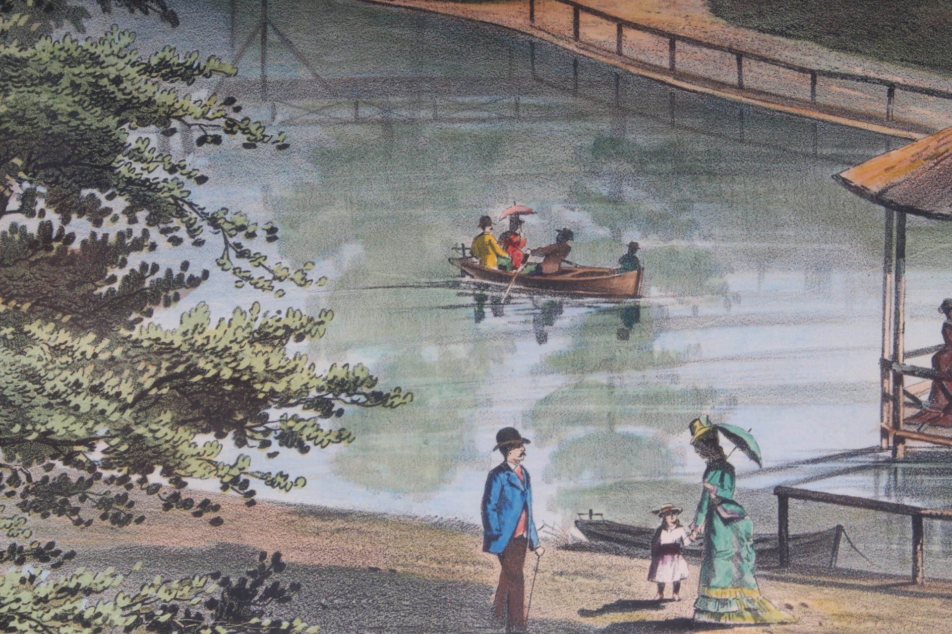 W.J. Morgan & Co. "Green Sulphur Spring Water Cure" Chromolithograph