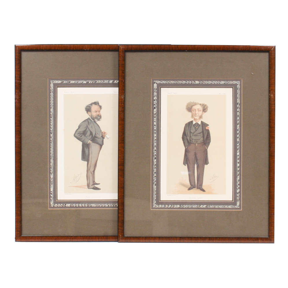 Pair of Vanity Fair Offset Lithograph Prints