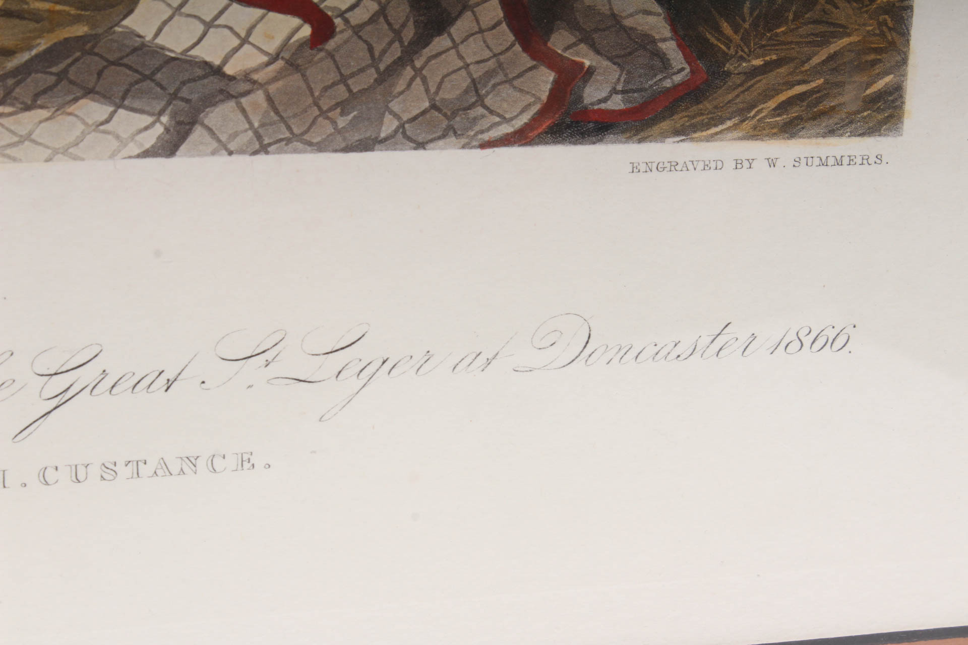 W. Summers Hand-Colored Engraving "Lord Lyon"