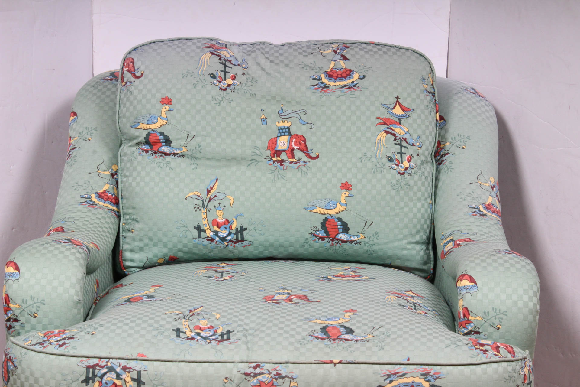 Fabric Upholstered Armchair by Sherrill