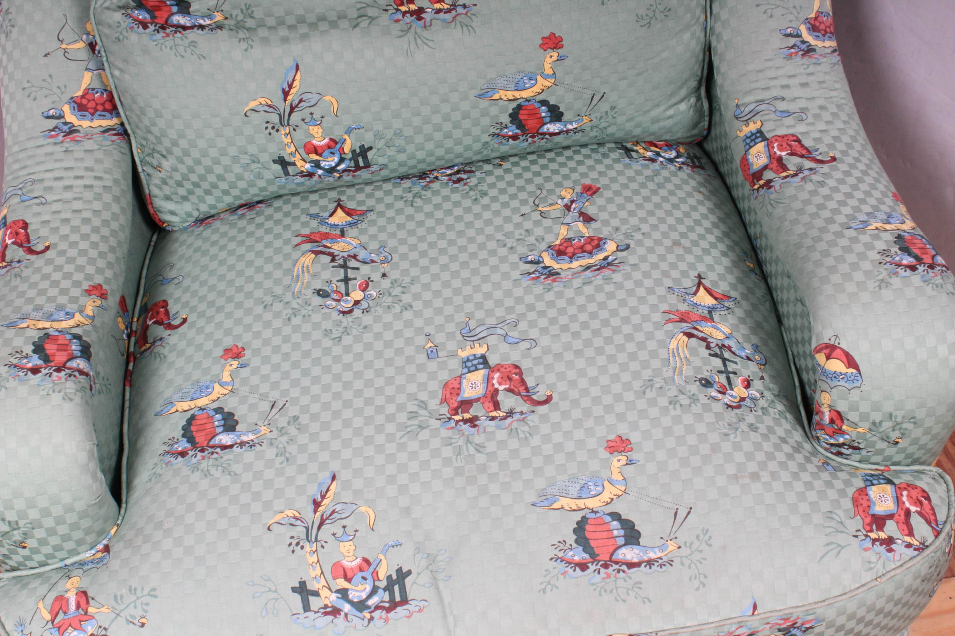 Fabric Upholstered Armchair by Sherrill