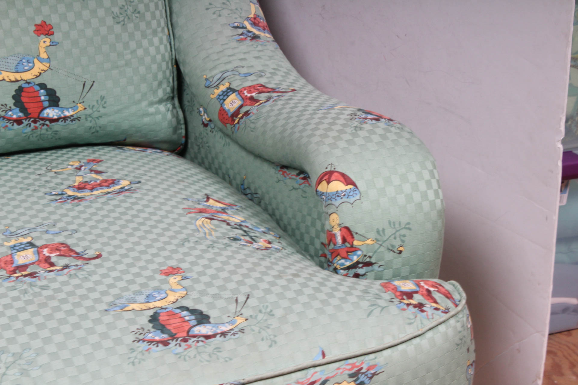 Fabric Upholstered Armchair by Sherrill