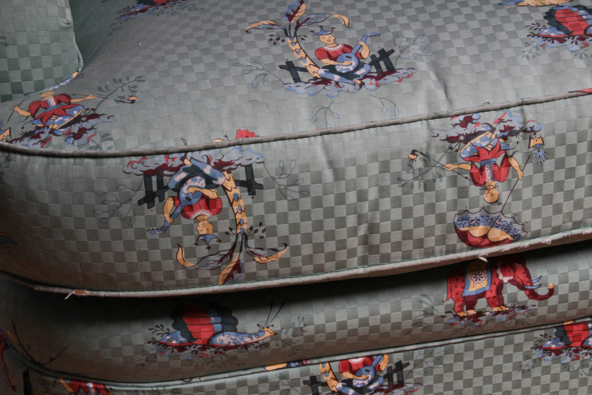 Fabric Upholstered Armchair by Sherrill