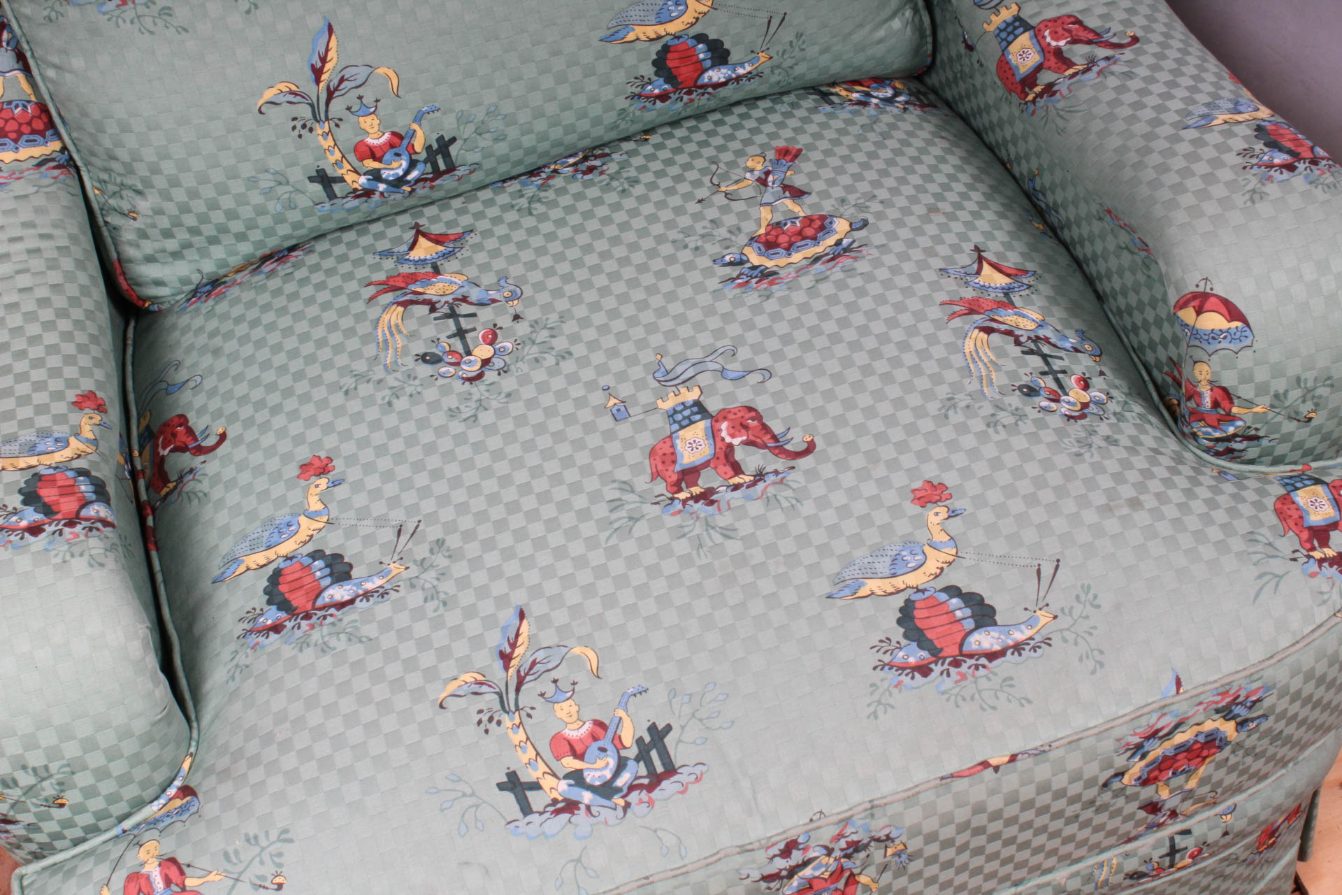 Fabric Upholstered Armchair by Sherrill