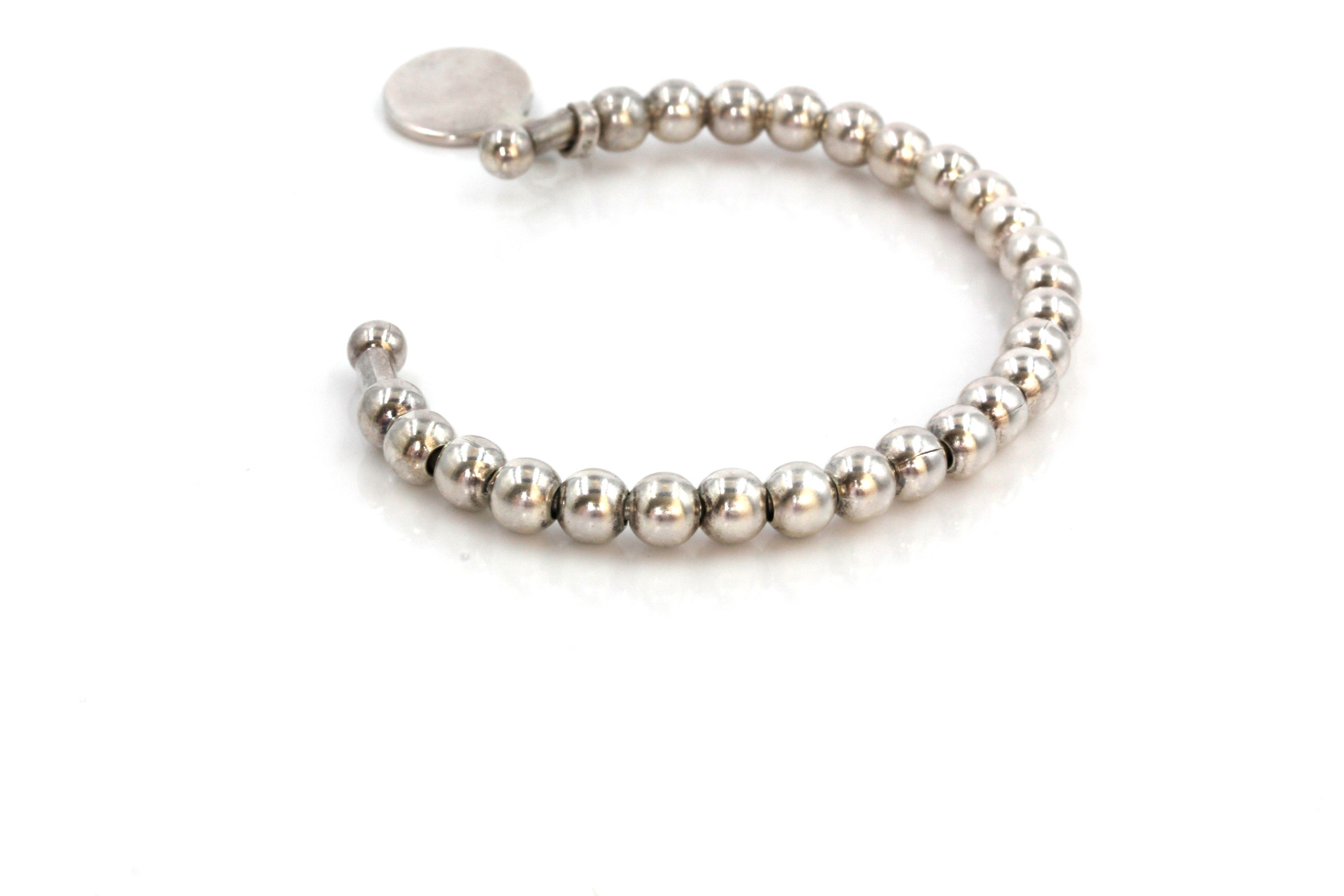 Sterling Silver Beaded Cuff