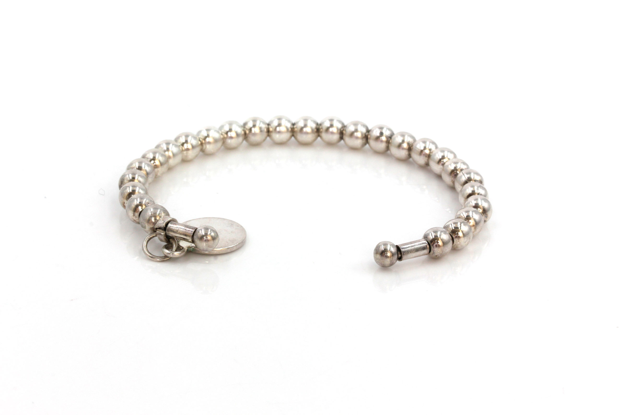 Sterling Silver Beaded Cuff