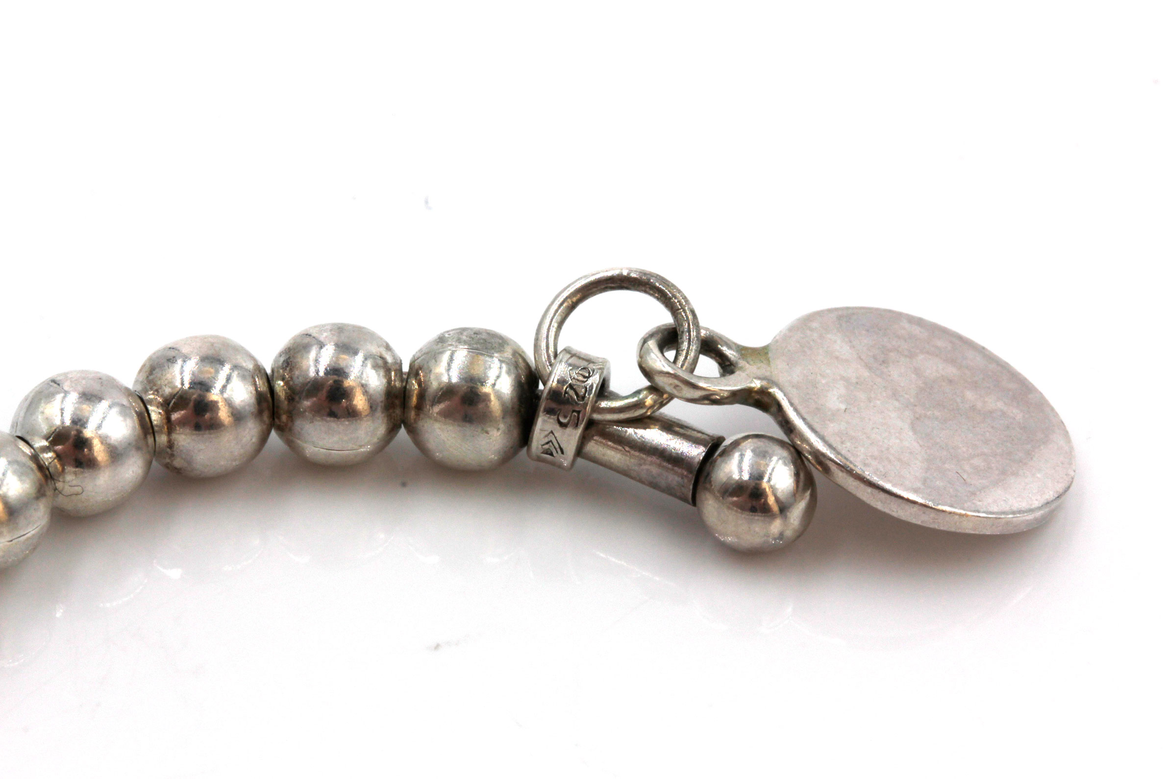 Sterling Silver Beaded Cuff