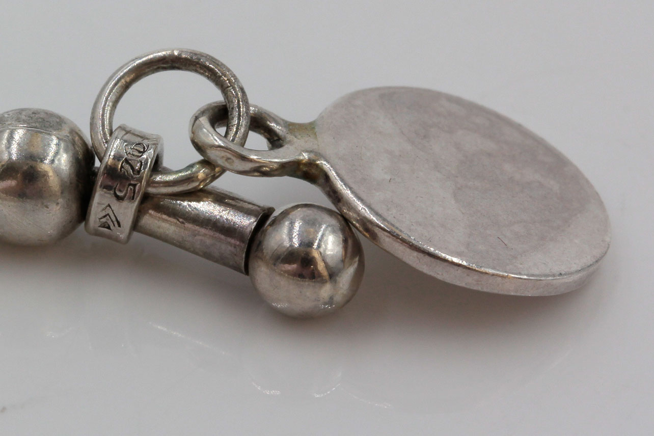 Sterling Silver Beaded Cuff