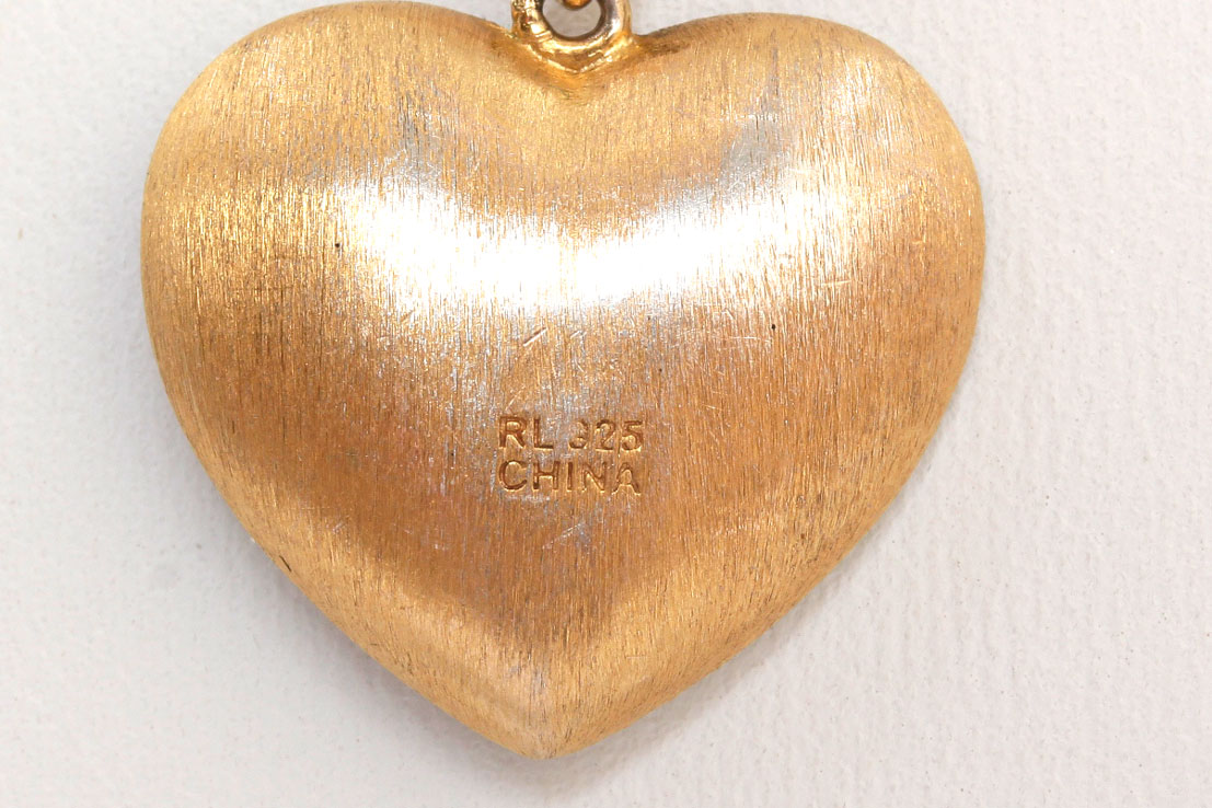 Gold Plated Sterling Silver "I Love You More" Pendant Necklace