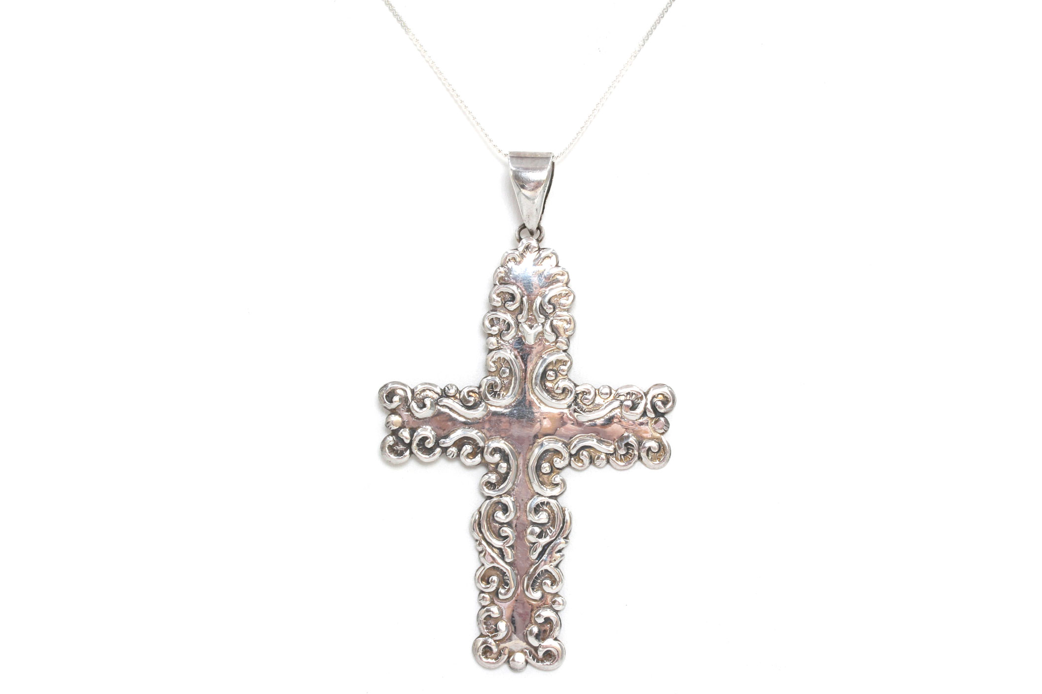 Sterling Silver Cross Pendant Necklace