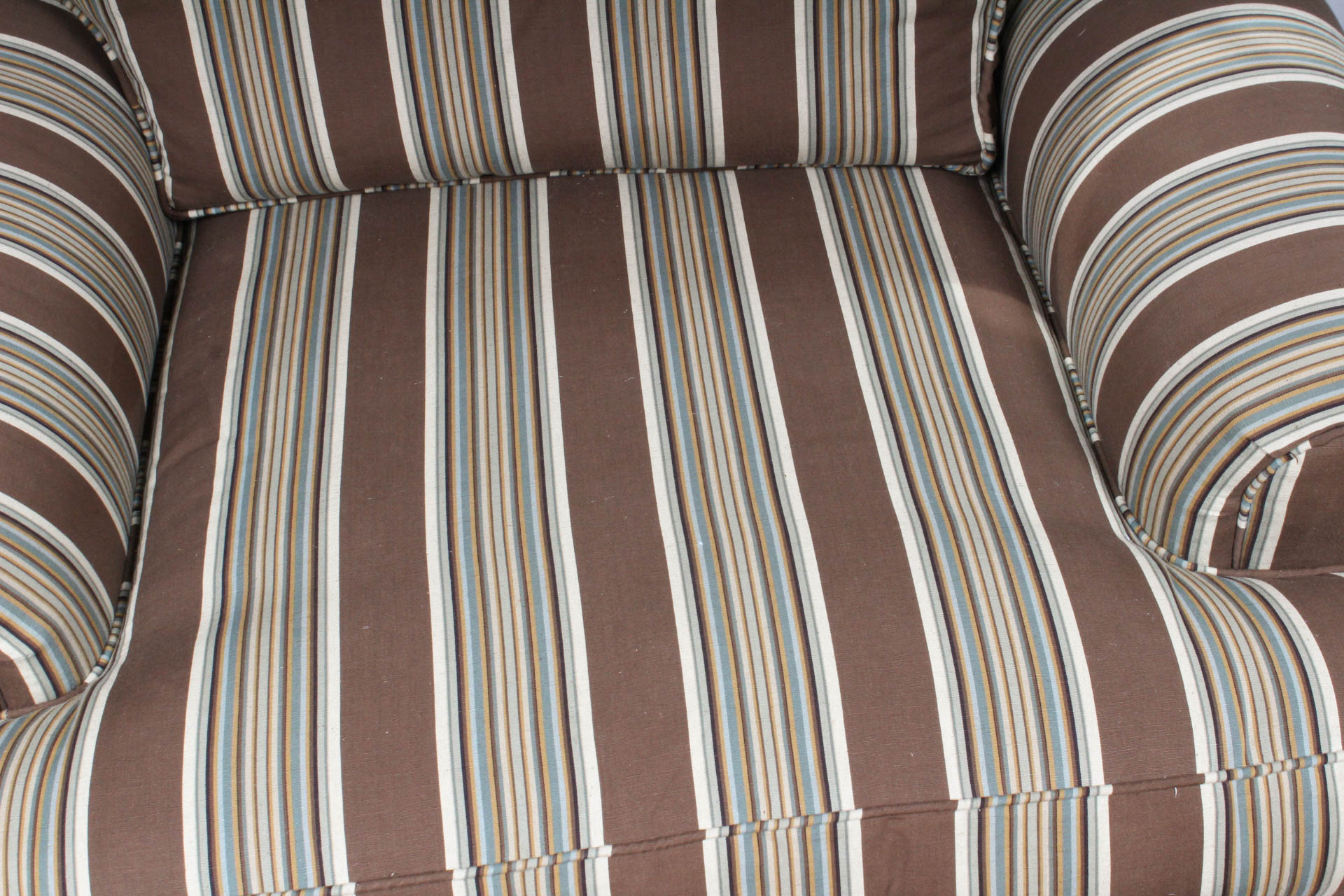 Fabric Upholstered Armchair and Ottoman by Lexington Furniture