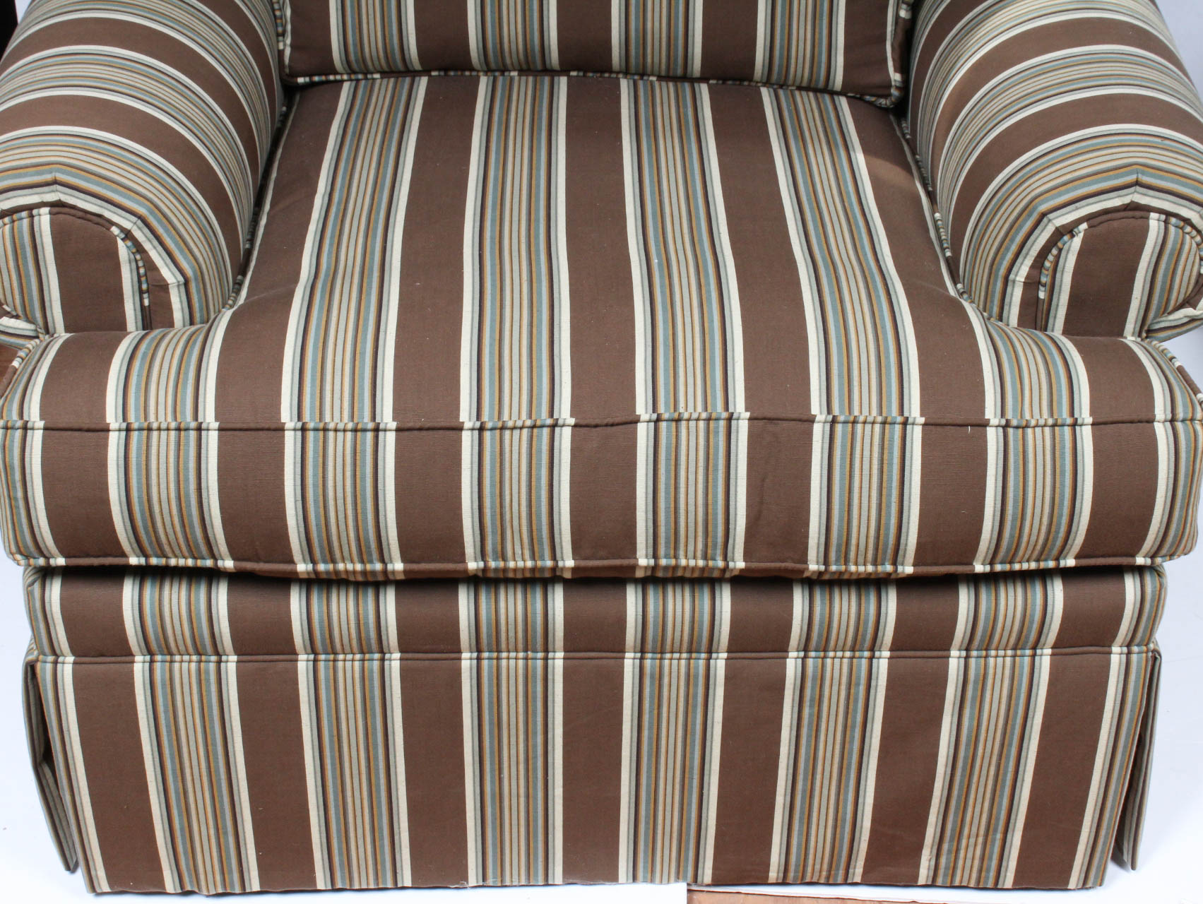 Fabric Upholstered Armchair and Ottoman by Lexington Furniture