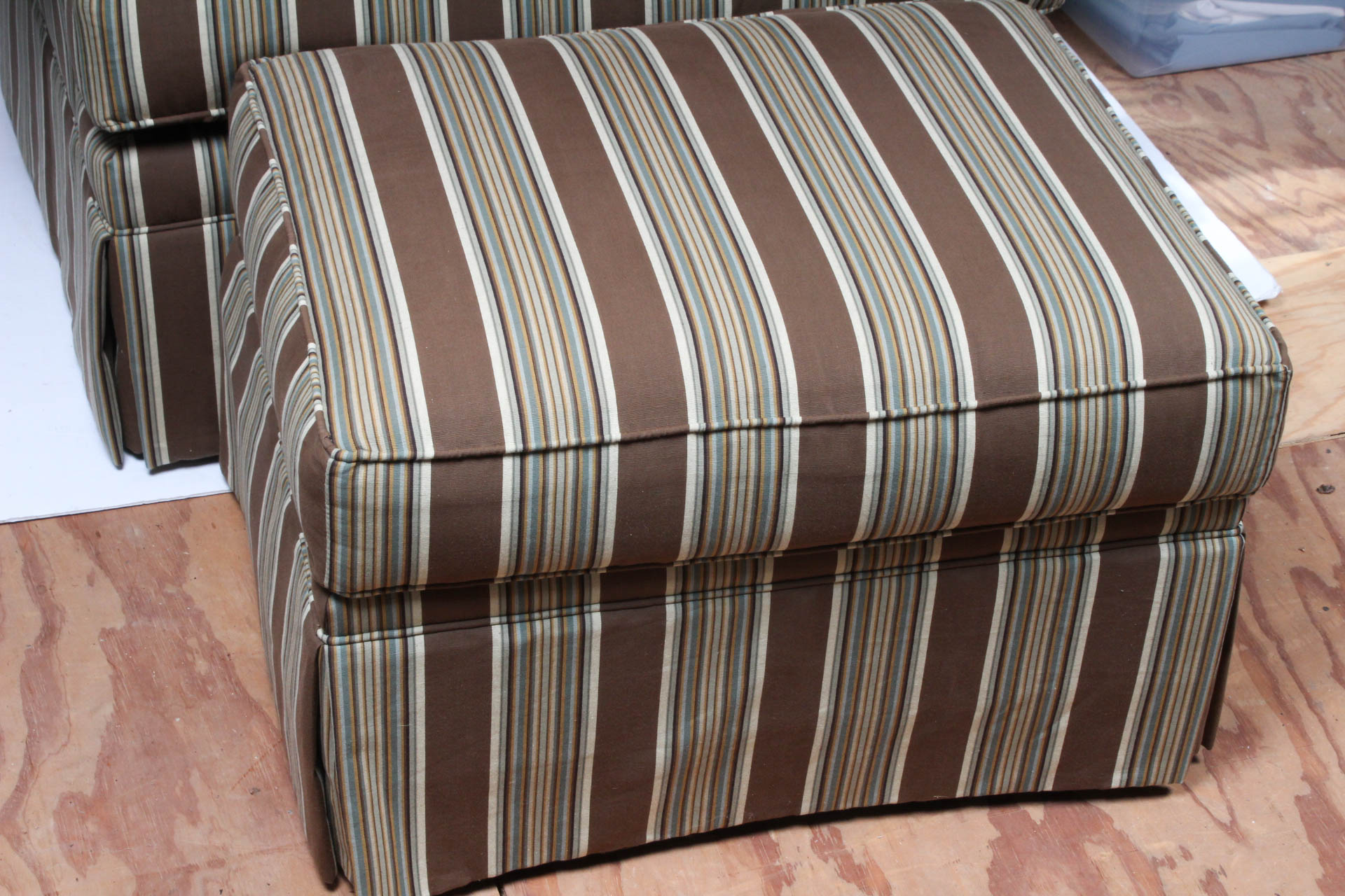 Fabric Upholstered Armchair and Ottoman by Lexington Furniture