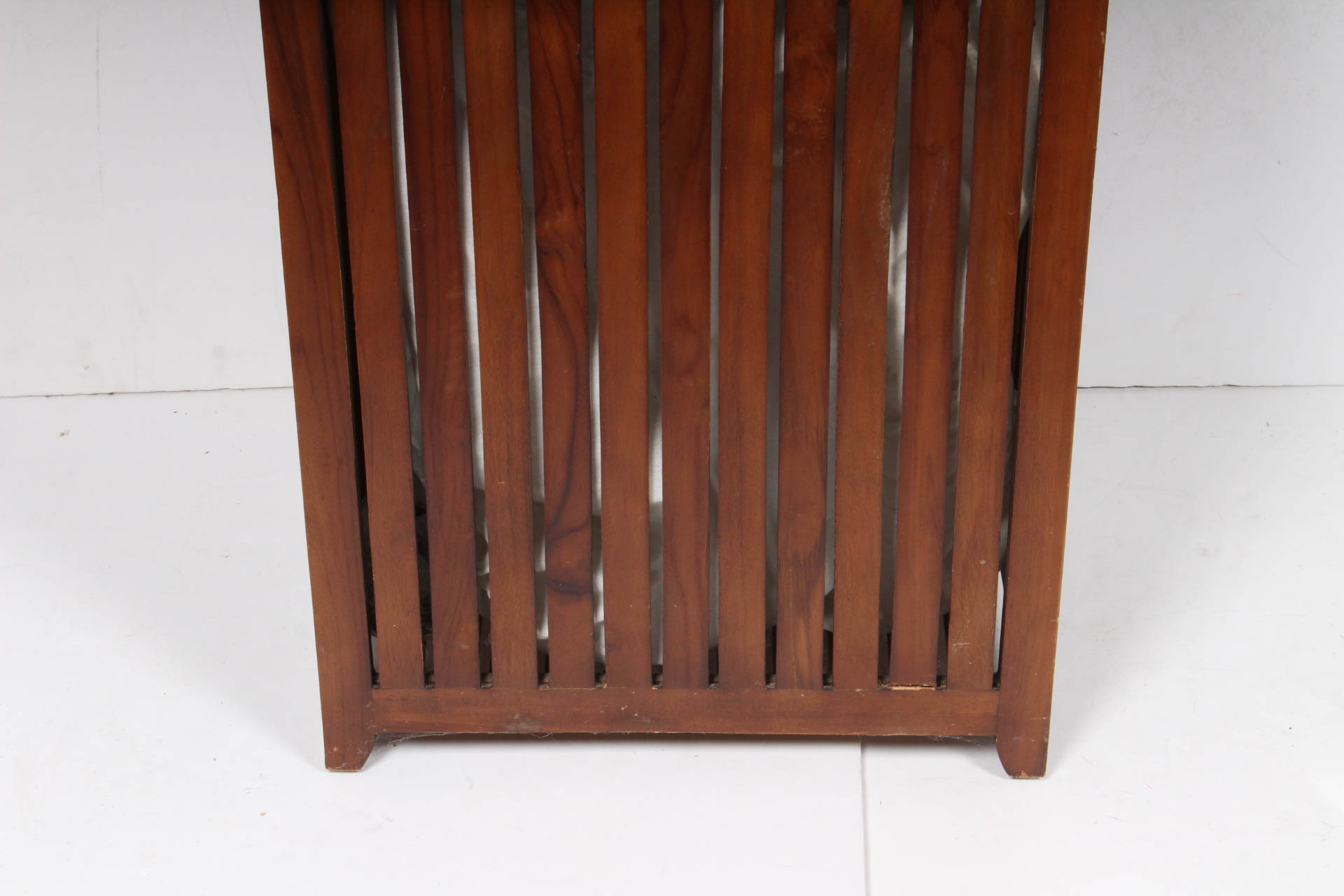 Teak Wood Slat Hamper