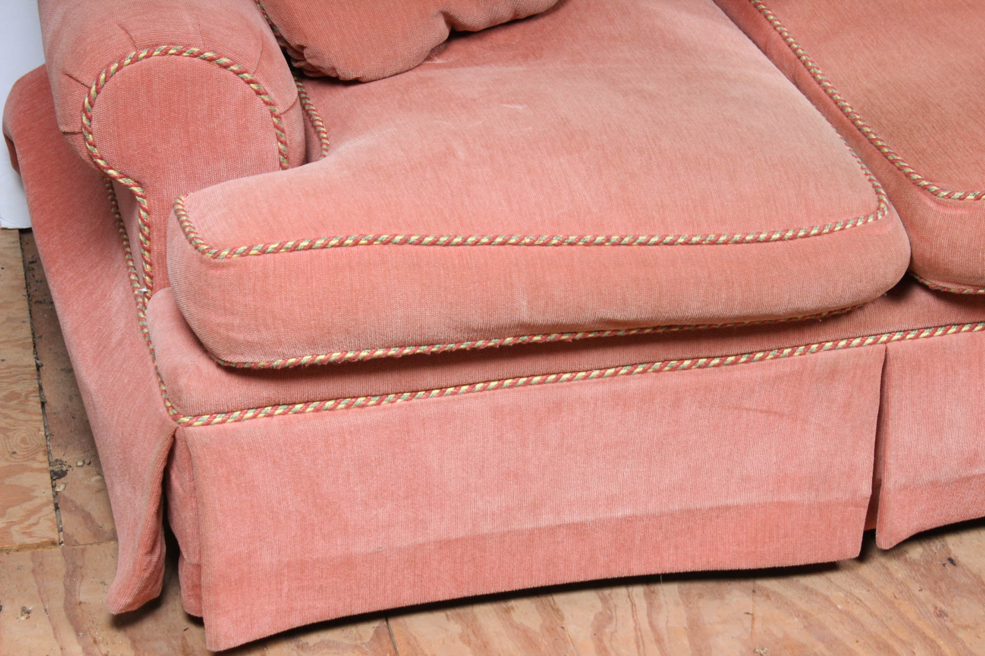 Chenille Upholstered Loveseat by Pearson