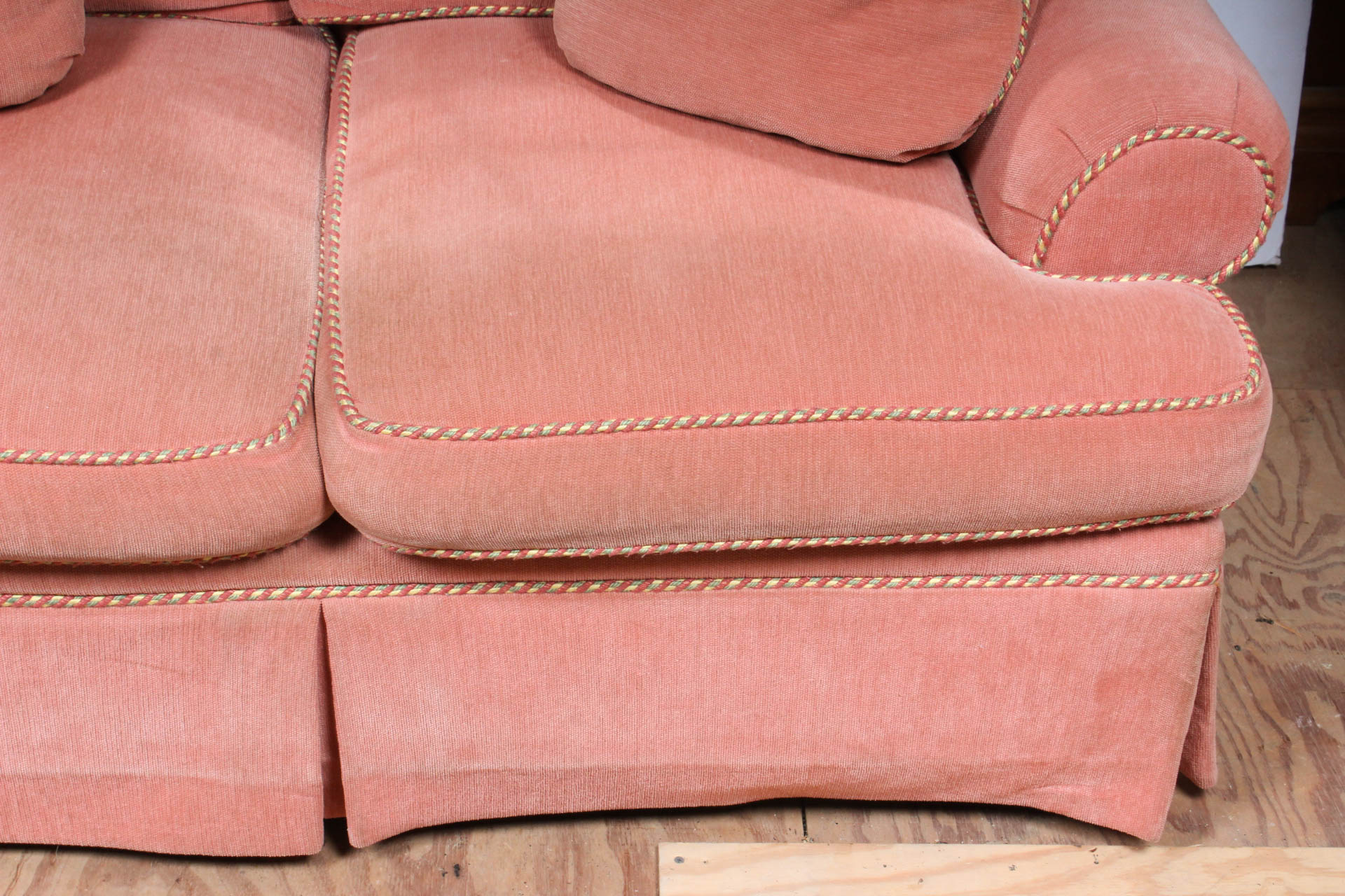 Chenille Upholstered Loveseat by Pearson