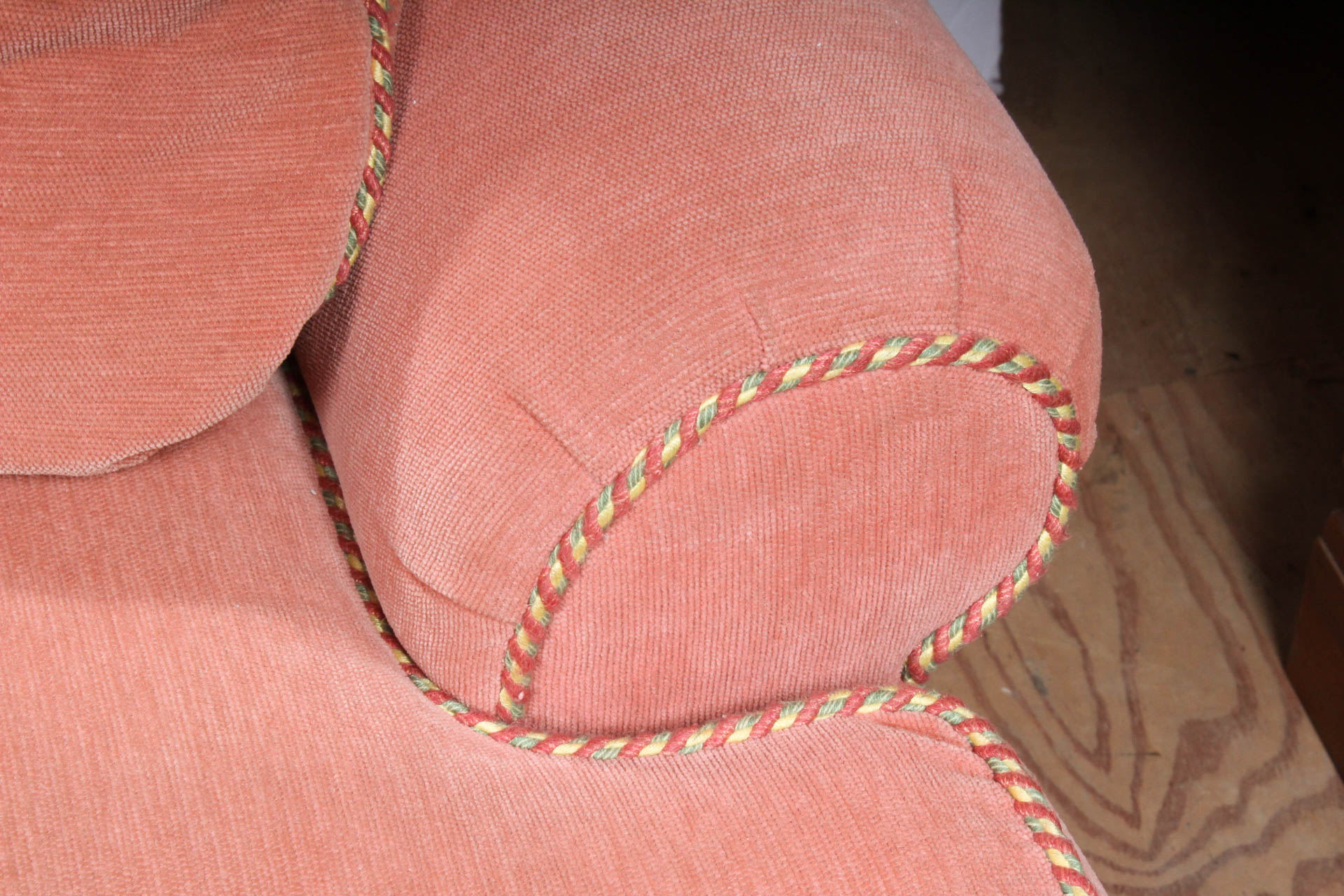 Chenille Upholstered Loveseat by Pearson