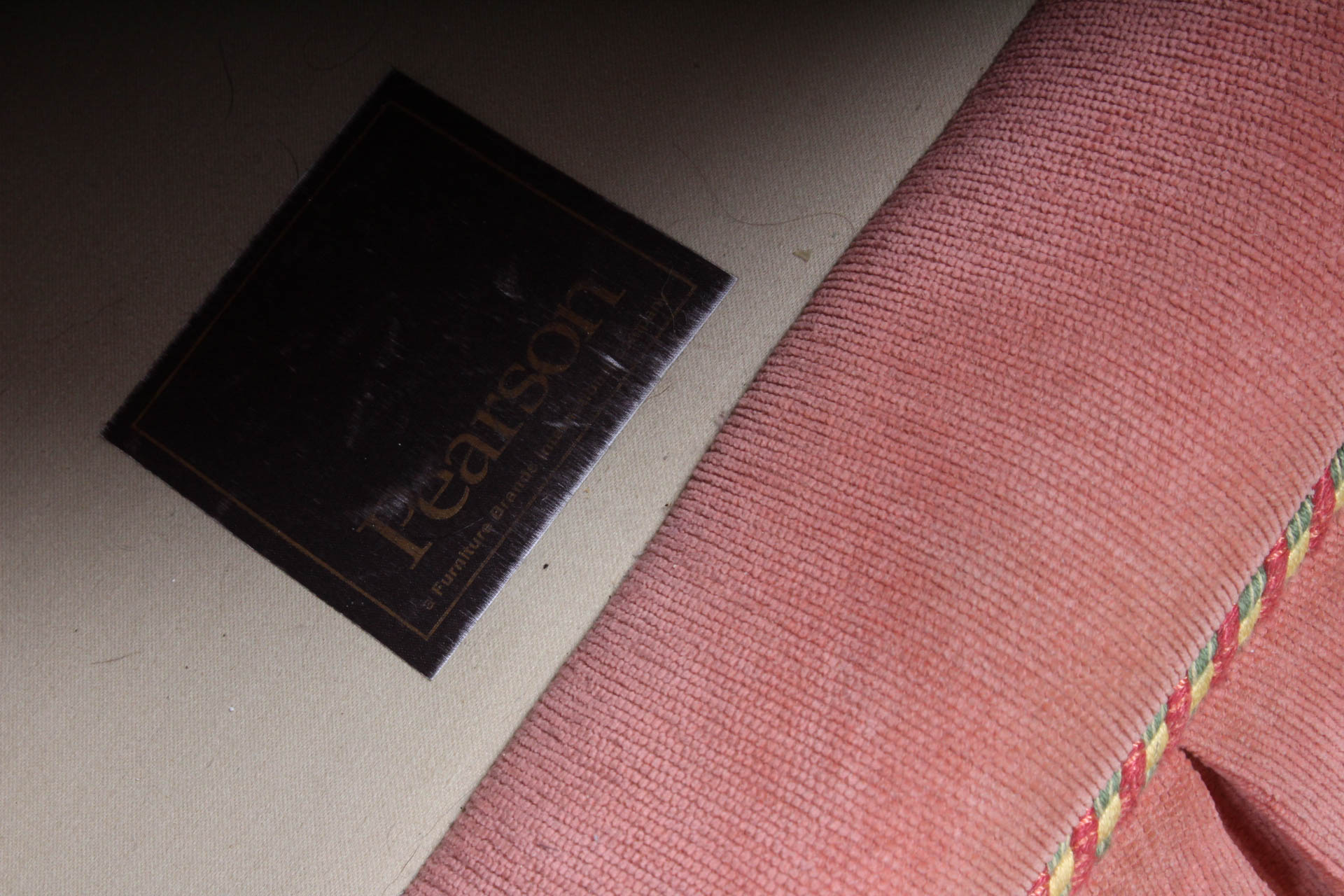 Chenille Upholstered Loveseat by Pearson