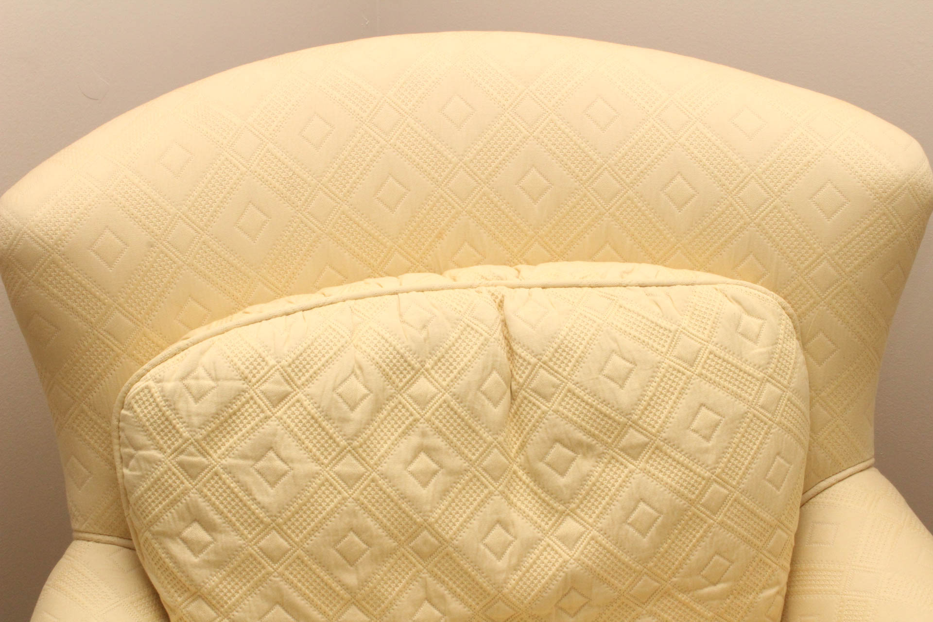 Fringe Accented Upholstered Armchair by Sherrill