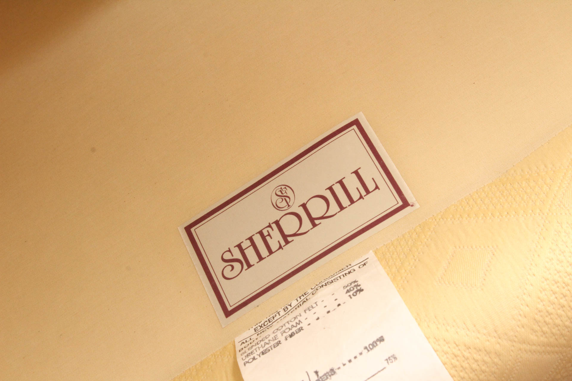 Fringe Accented Upholstered Armchair by Sherrill