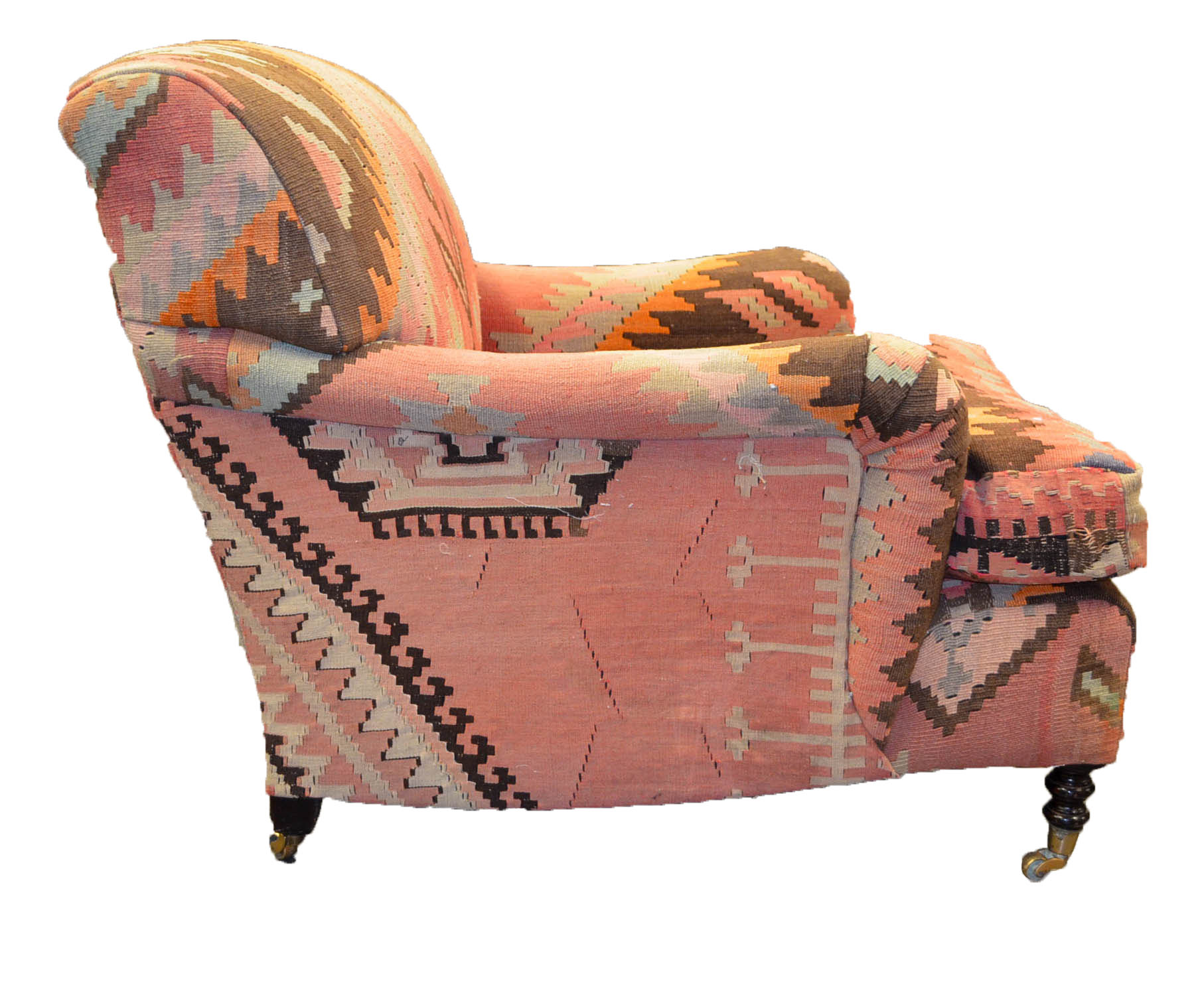 Kilim Upholstered Armchairs