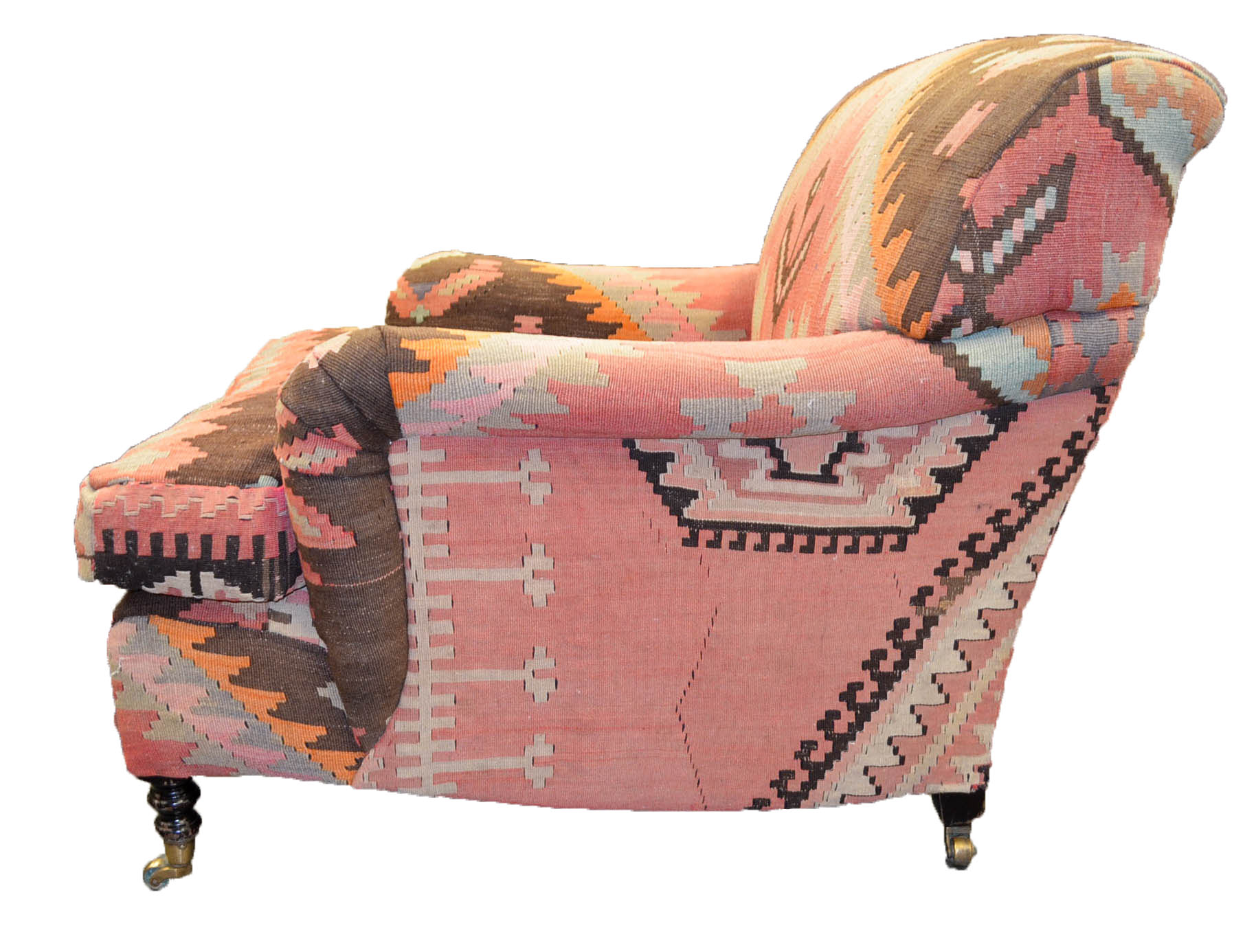 Kilim Upholstered Armchairs