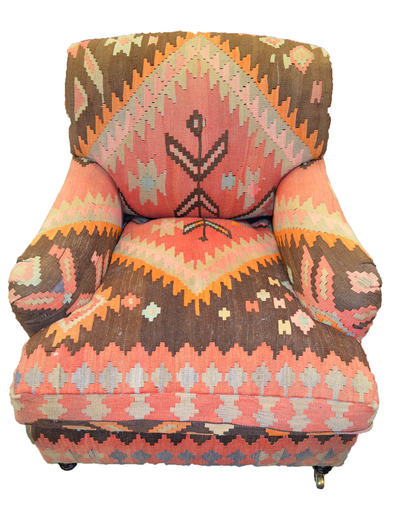 Kilim Upholstered Armchairs