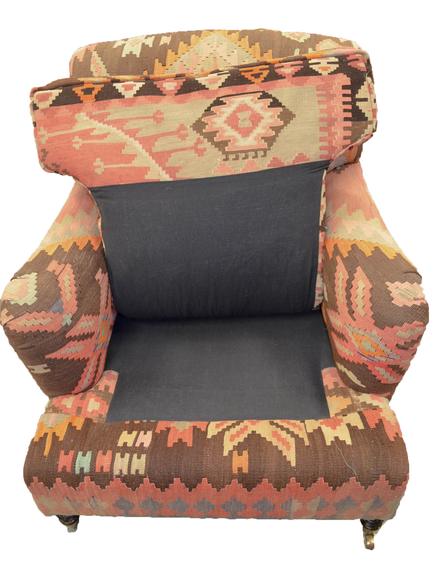 Kilim Upholstered Armchairs