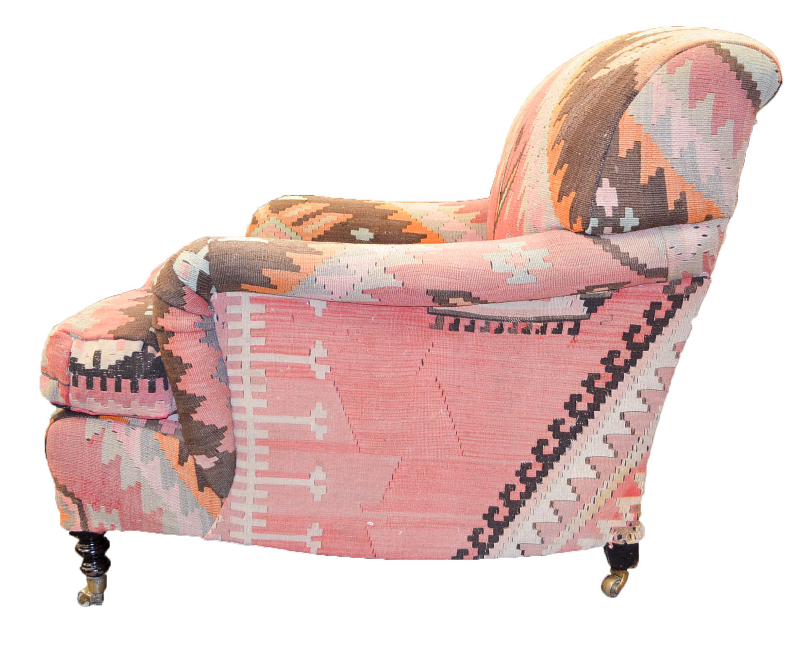 Kilim Upholstered Armchairs