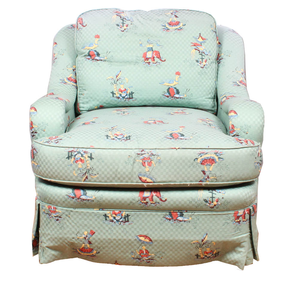 Fabric Upholstered Armchair by Sherrill