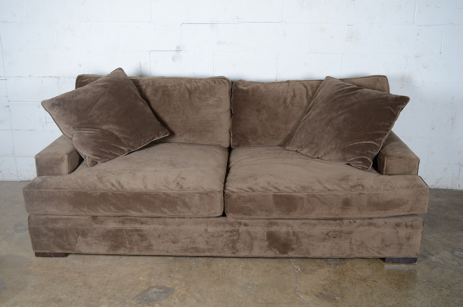 Brown Micro-suede Sofa