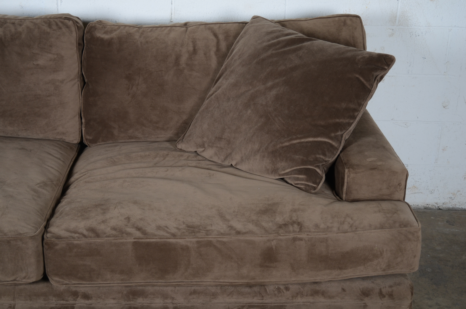 Brown Micro-suede Sofa