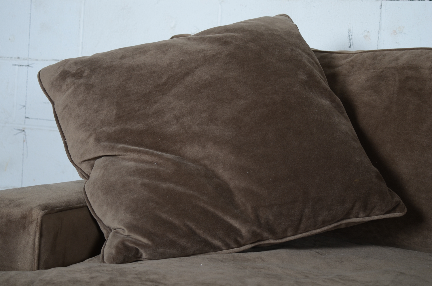 Brown Micro-suede Sofa