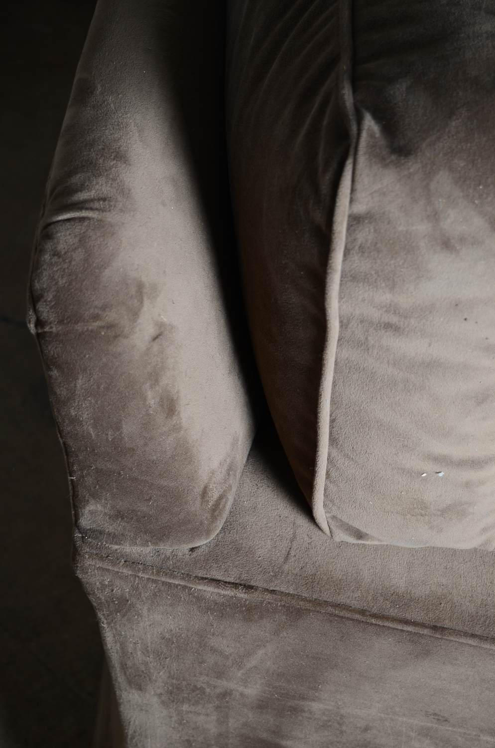 Brown Micro-suede Sofa