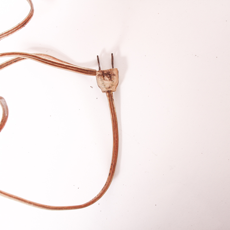 Vintage Capodimonte Style Porcelain Figural Table Lamp