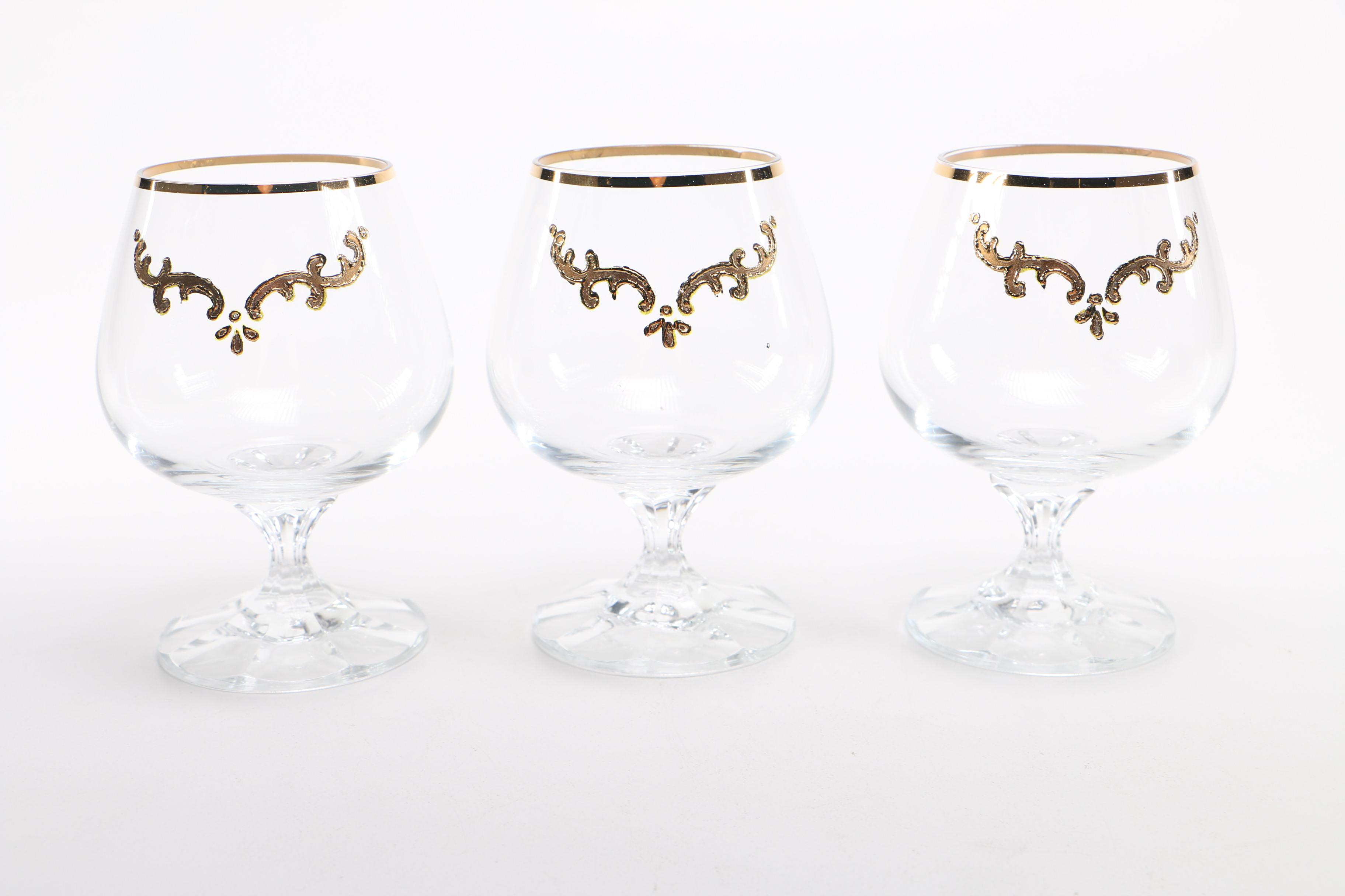 Glass Decanter and Wine Glass Set