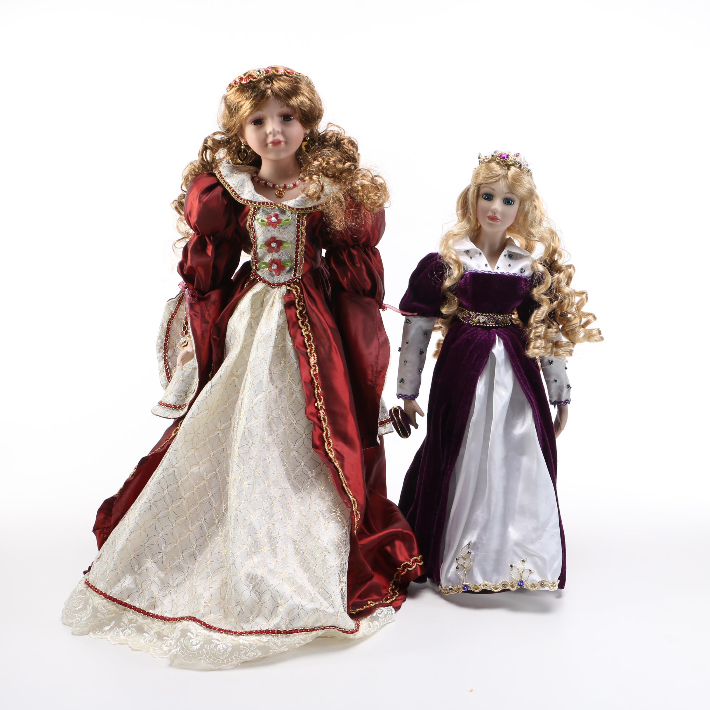 Pair of Renaissance Themed Dolls