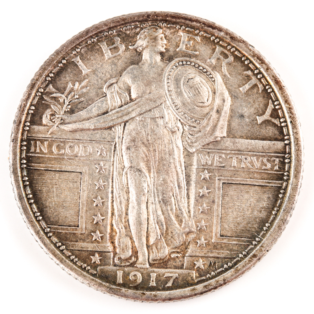 1917 Type 1 Standing Liberty Quarter