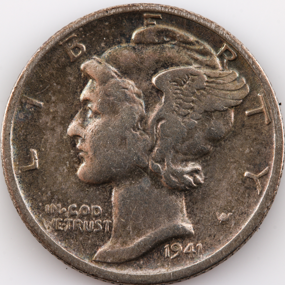 1941-S and 1945-S Mercury Dimes