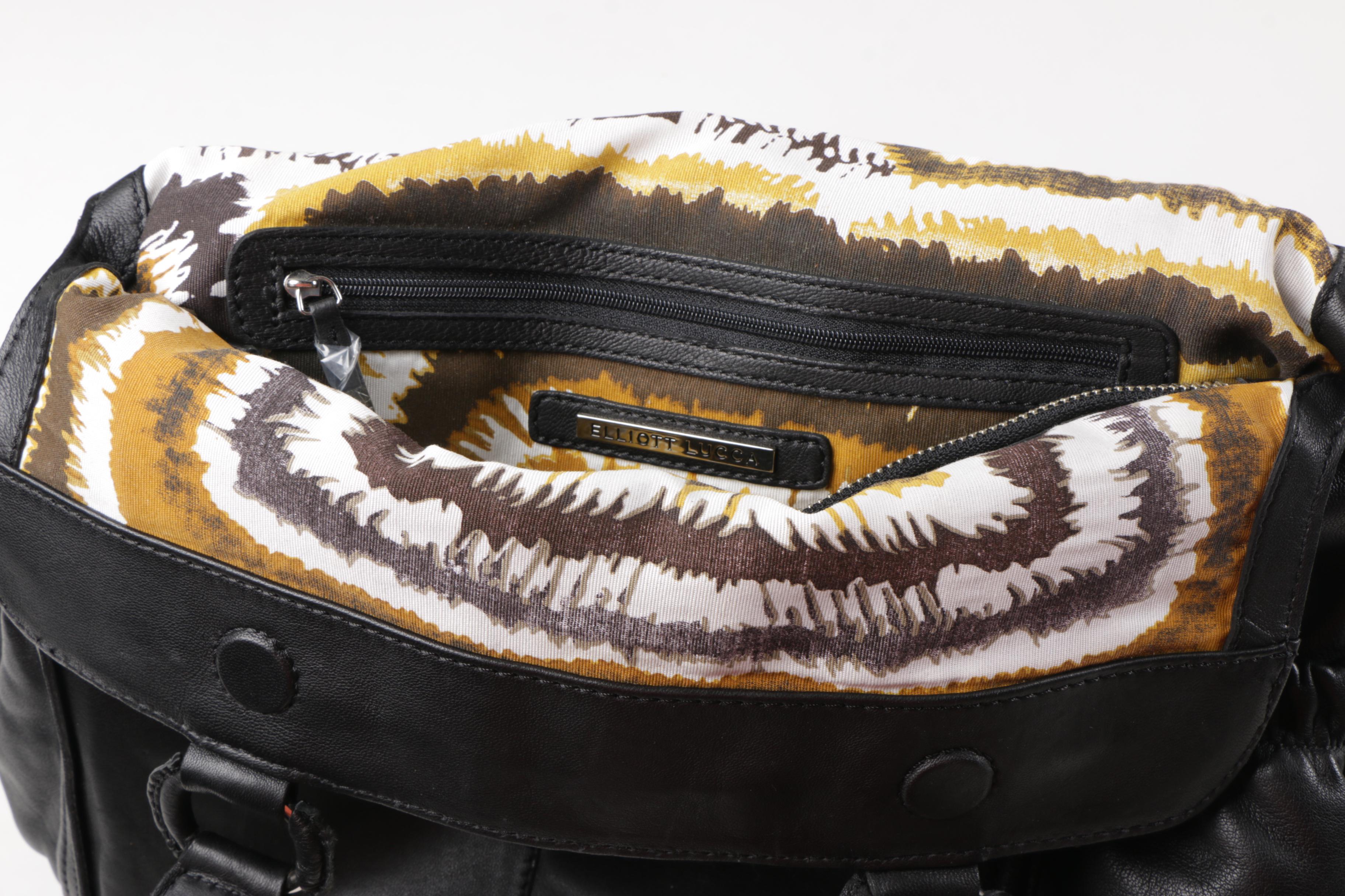 Pair of Elliott Lucca Black Leather Bags