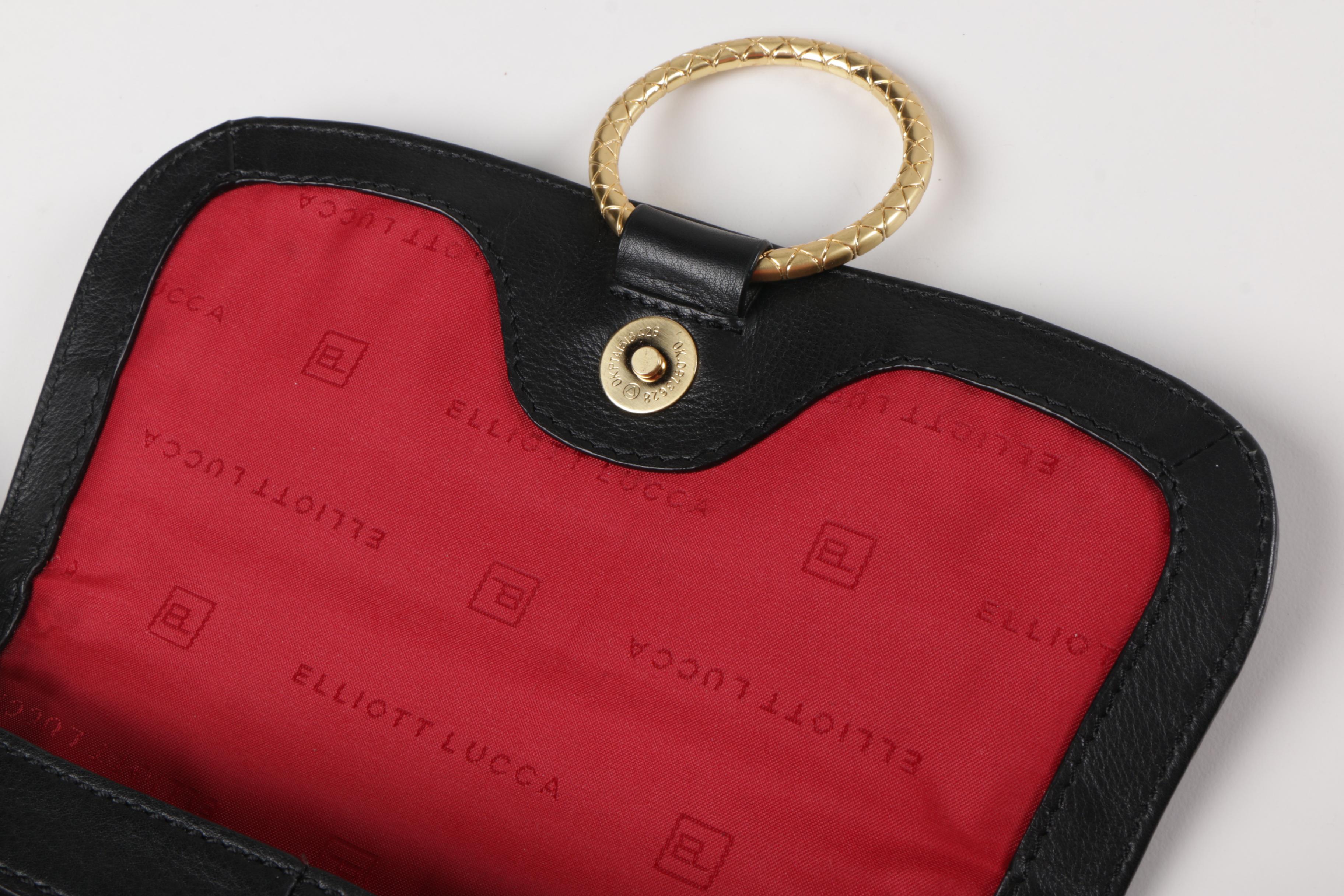 Pair of Elliott Lucca Black Leather Bags