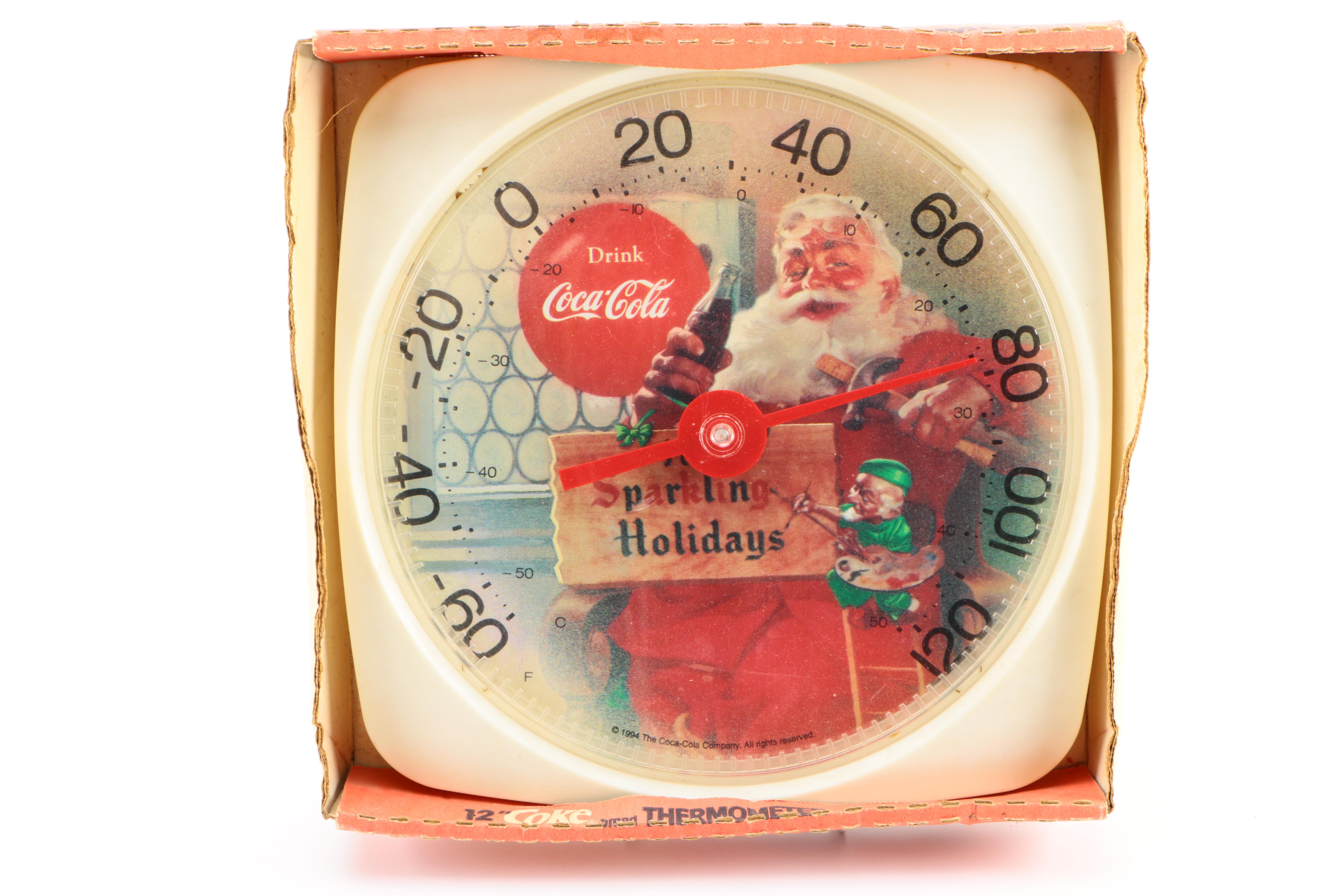Coca-Cola and John Deere Thermometers
