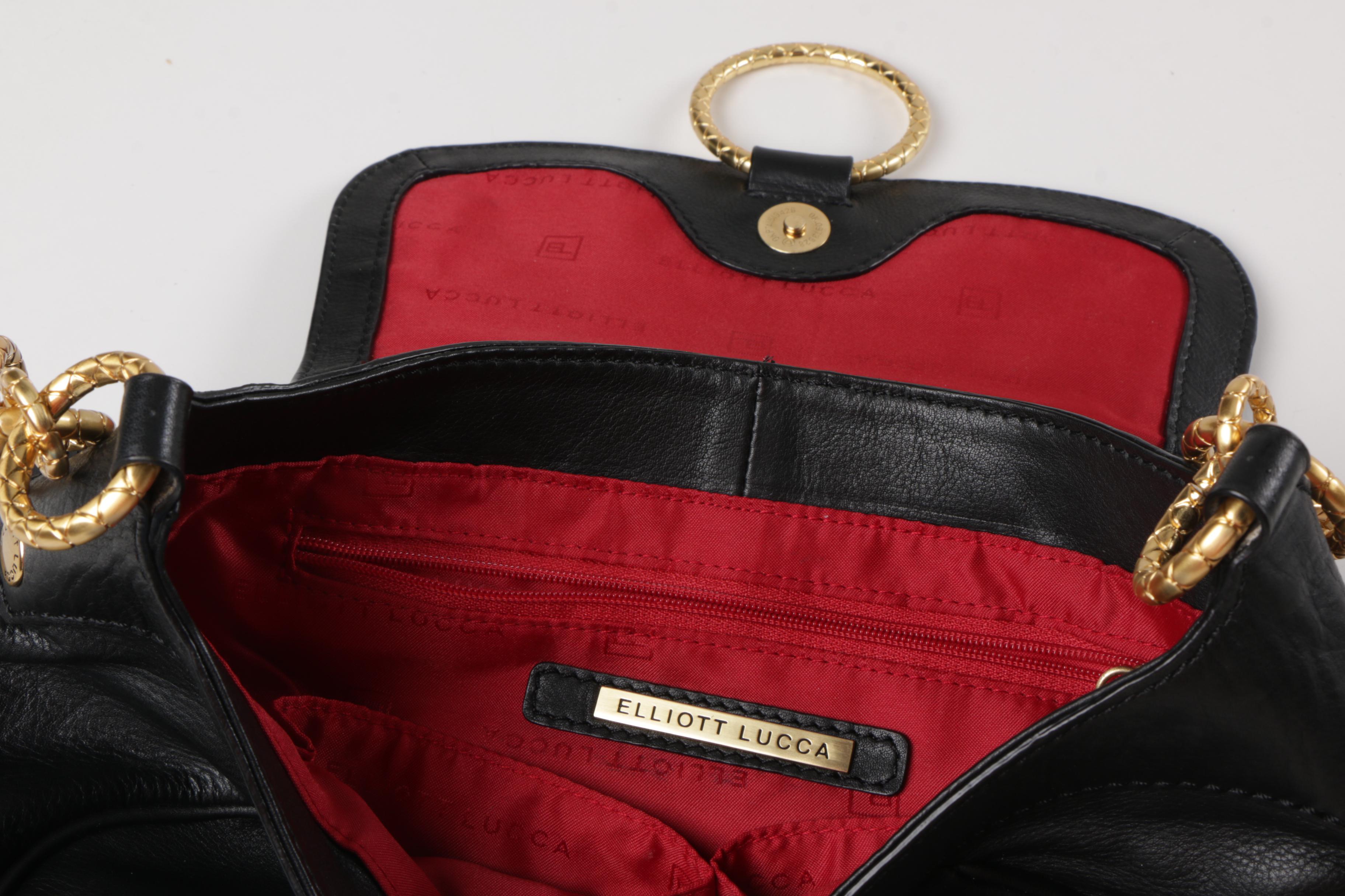 Pair of Elliott Lucca Black Leather Bags